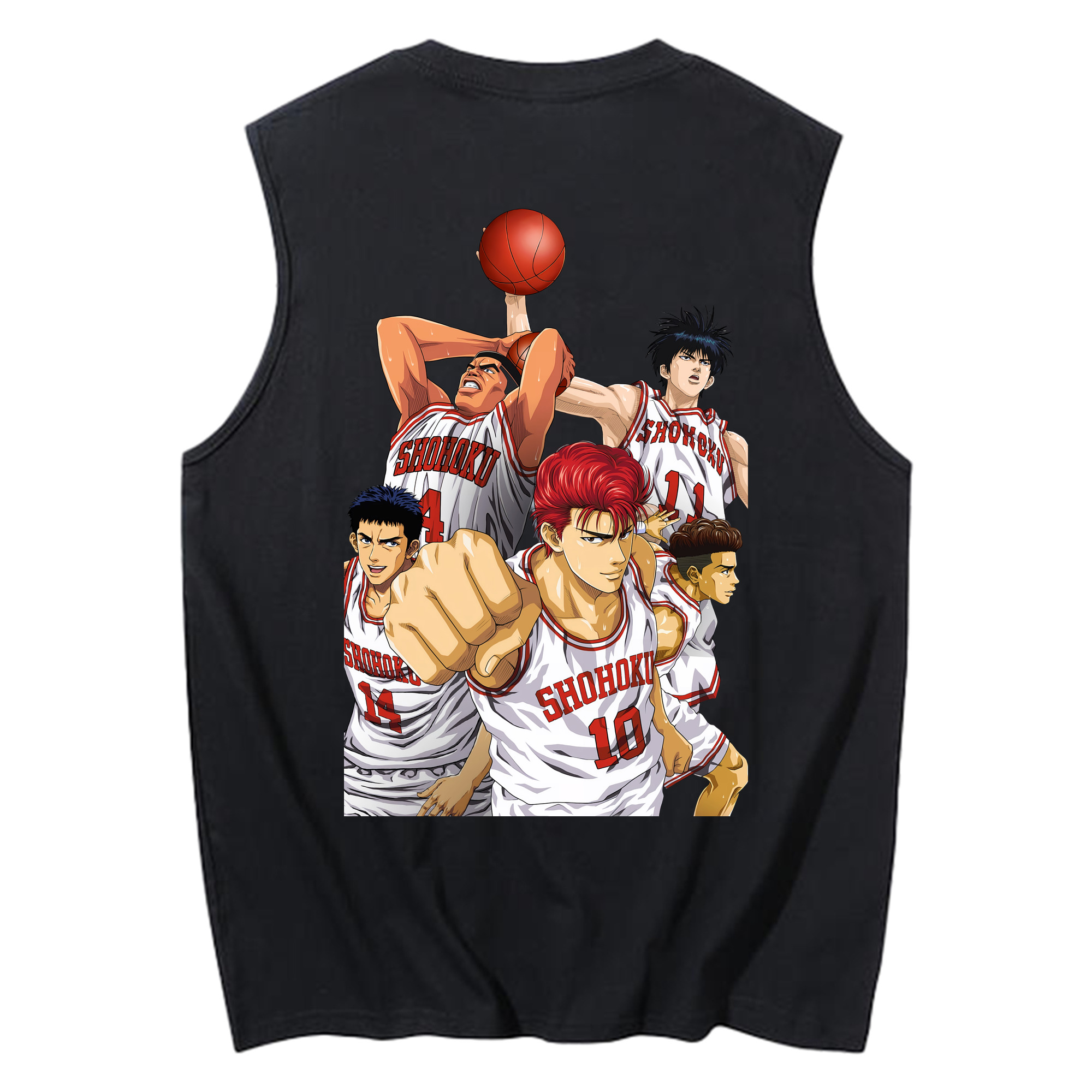 （画像用） SLAM DUNK／スラムダンク コットン100％タンクトップ（背面プリント）