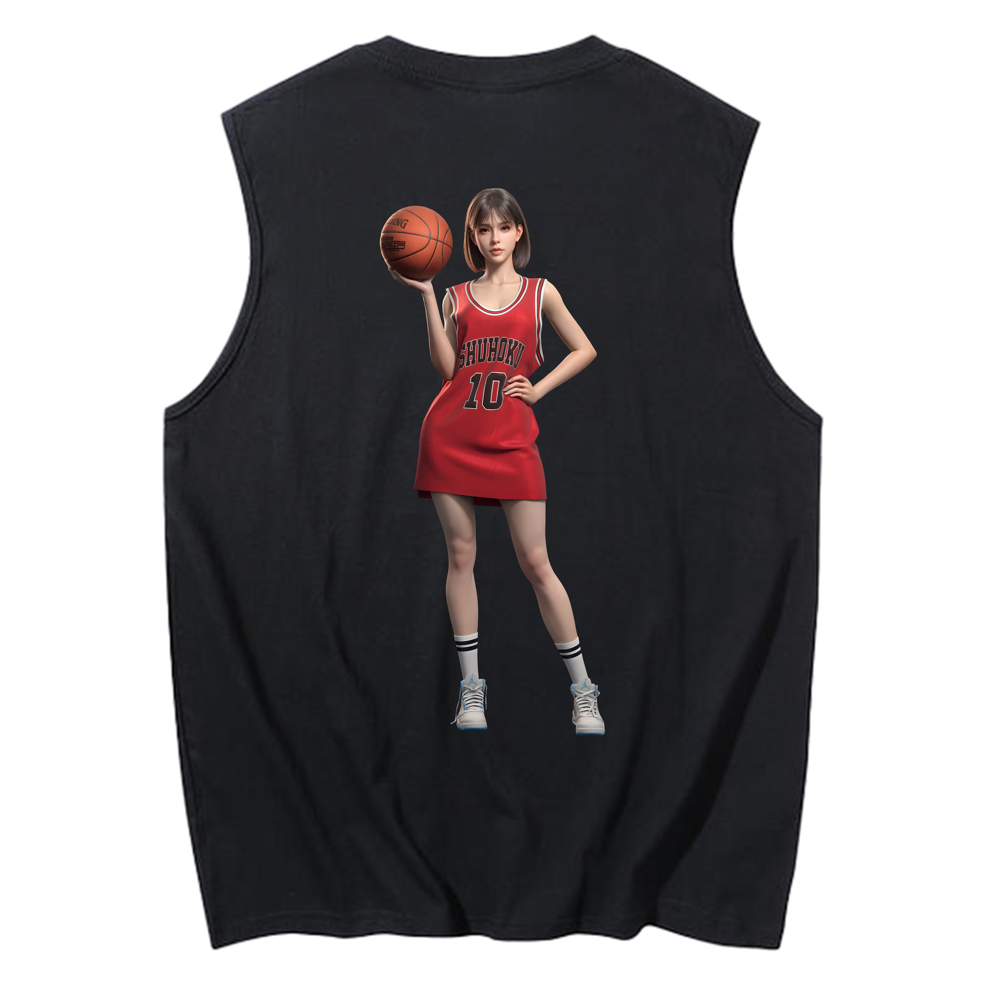 （画像用） SLAM DUNK／スラムダンク コットン100％タンクトップ（背面プリント）