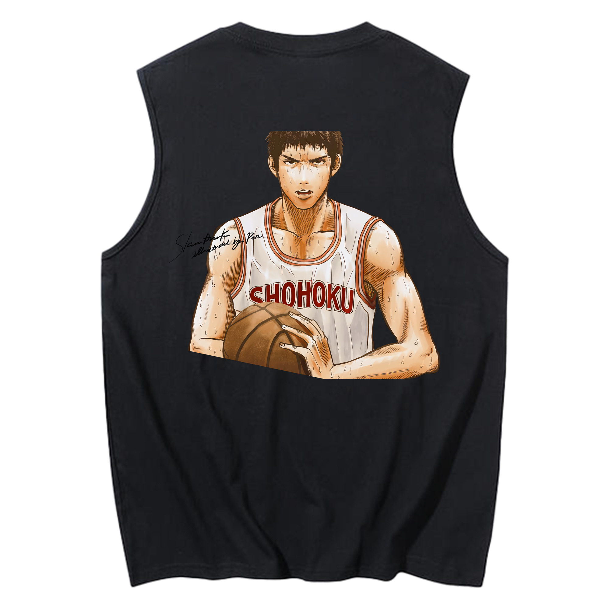 （画像用） SLAM DUNK／スラムダンク コットン100％タンクトップ（背面プリント）