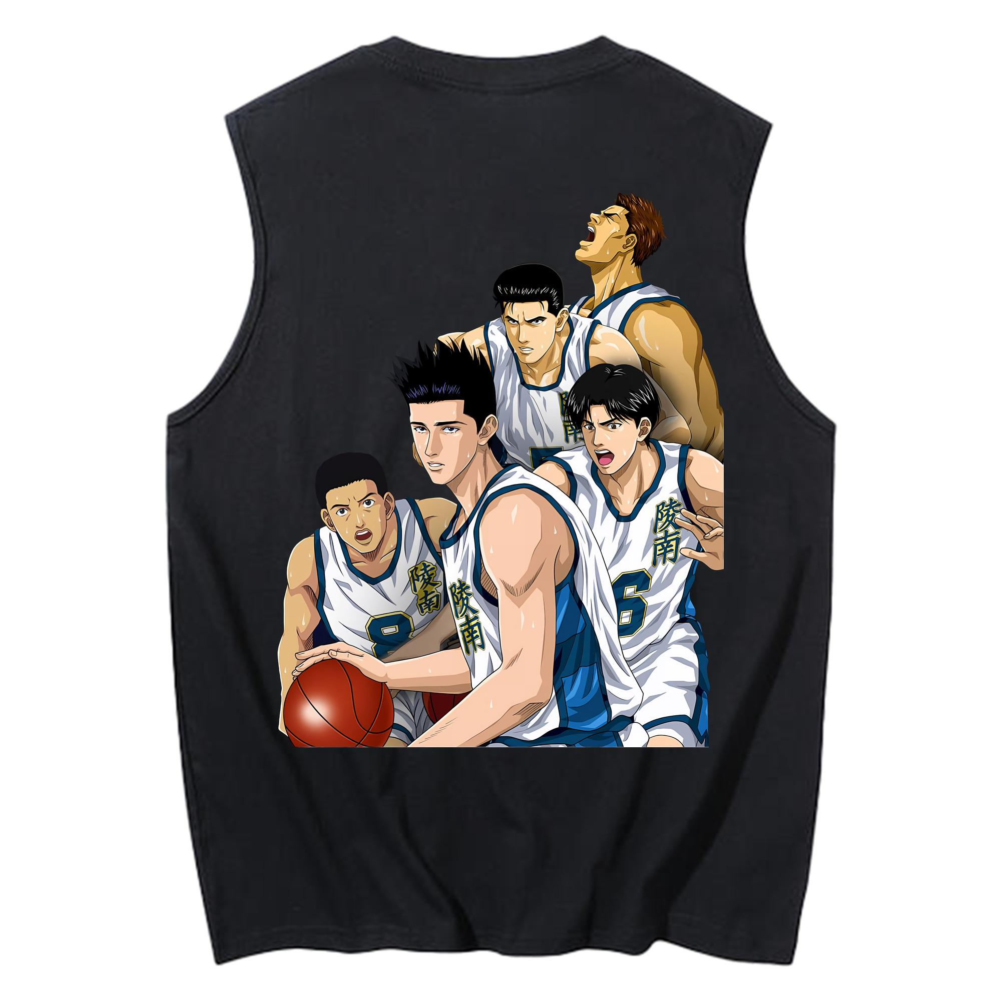 （画像用） SLAM DUNK／スラムダンク コットン100％タンクトップ（背面プリント）