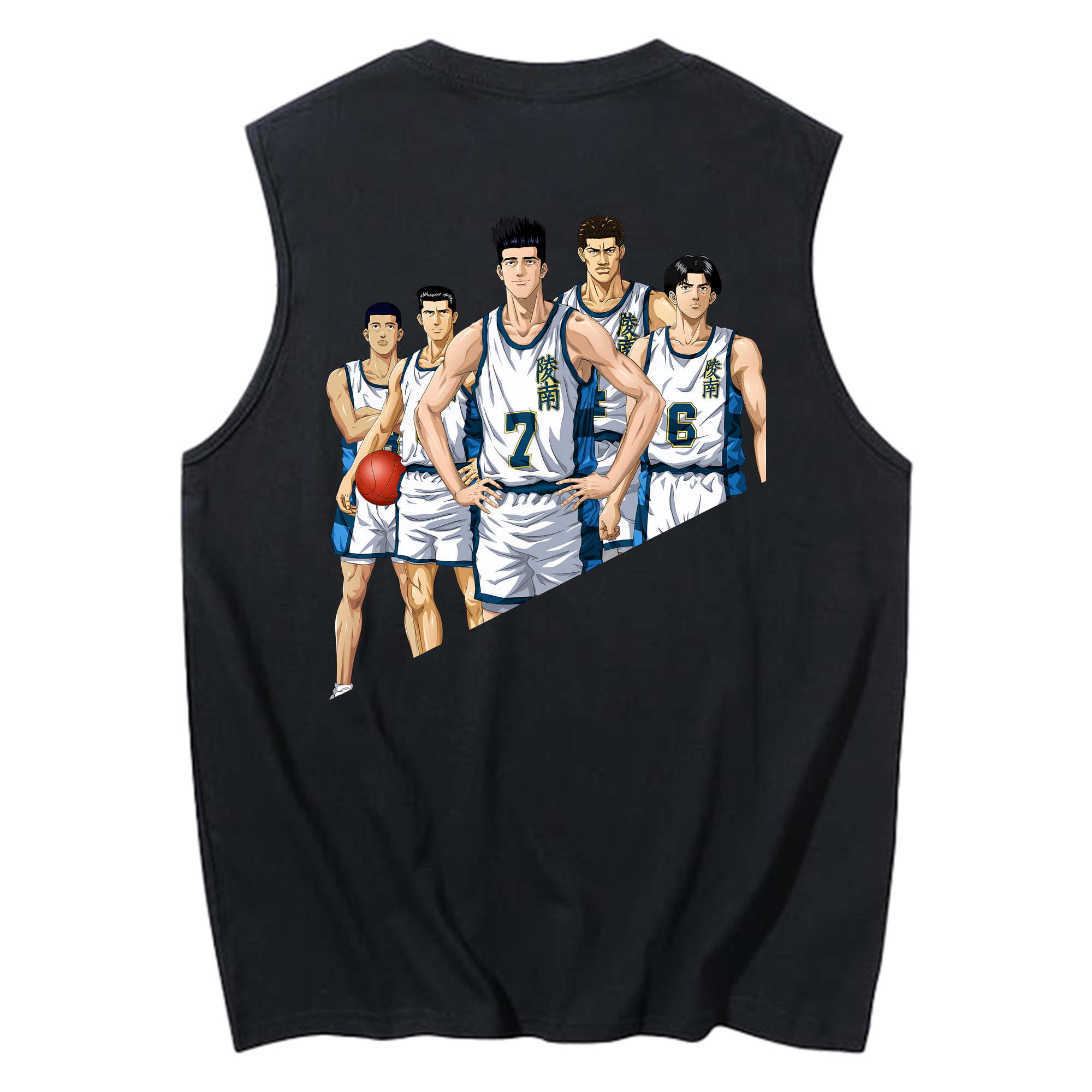 （画像用） SLAM DUNK／スラムダンク コットン100％タンクトップ（背面プリント）