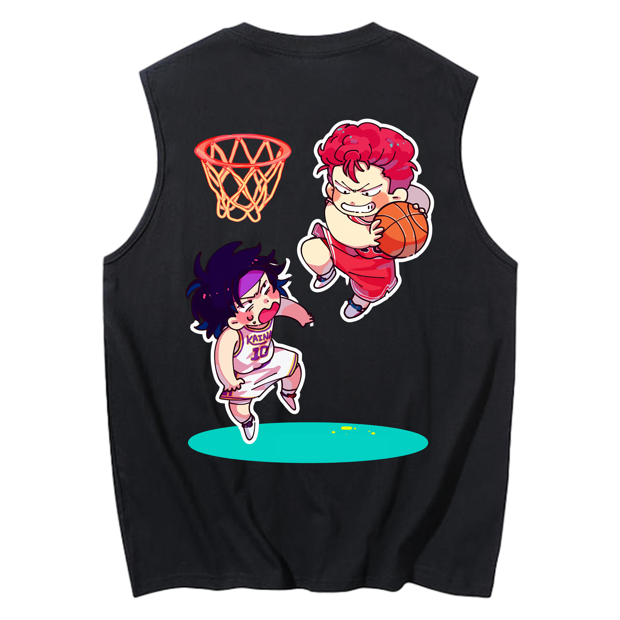 （画像用） SLAM DUNK／スラムダンク コットン100％タンクトップ（背面プリント）