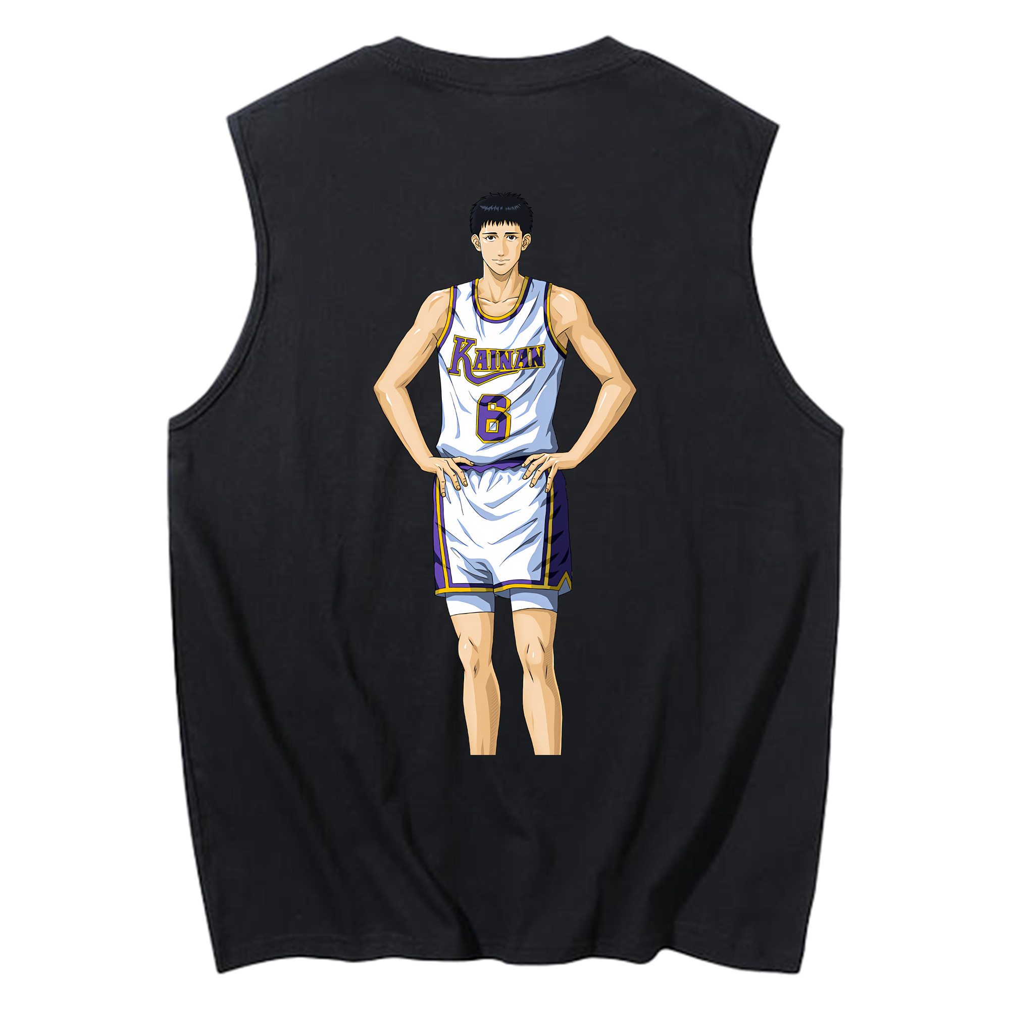 （画像用） SLAM DUNK／スラムダンク コットン100％タンクトップ（背面プリント）