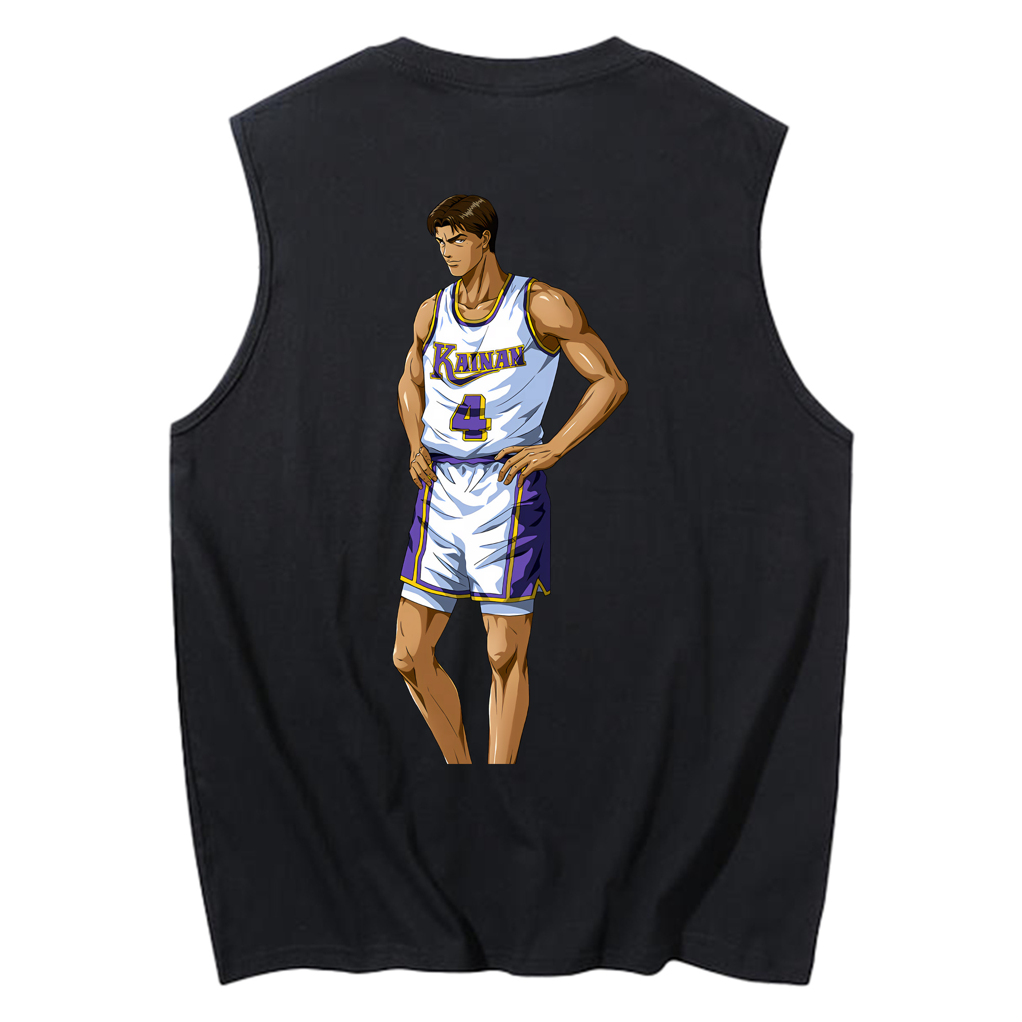 （画像用） SLAM DUNK／スラムダンク コットン100％タンクトップ（背面プリント）