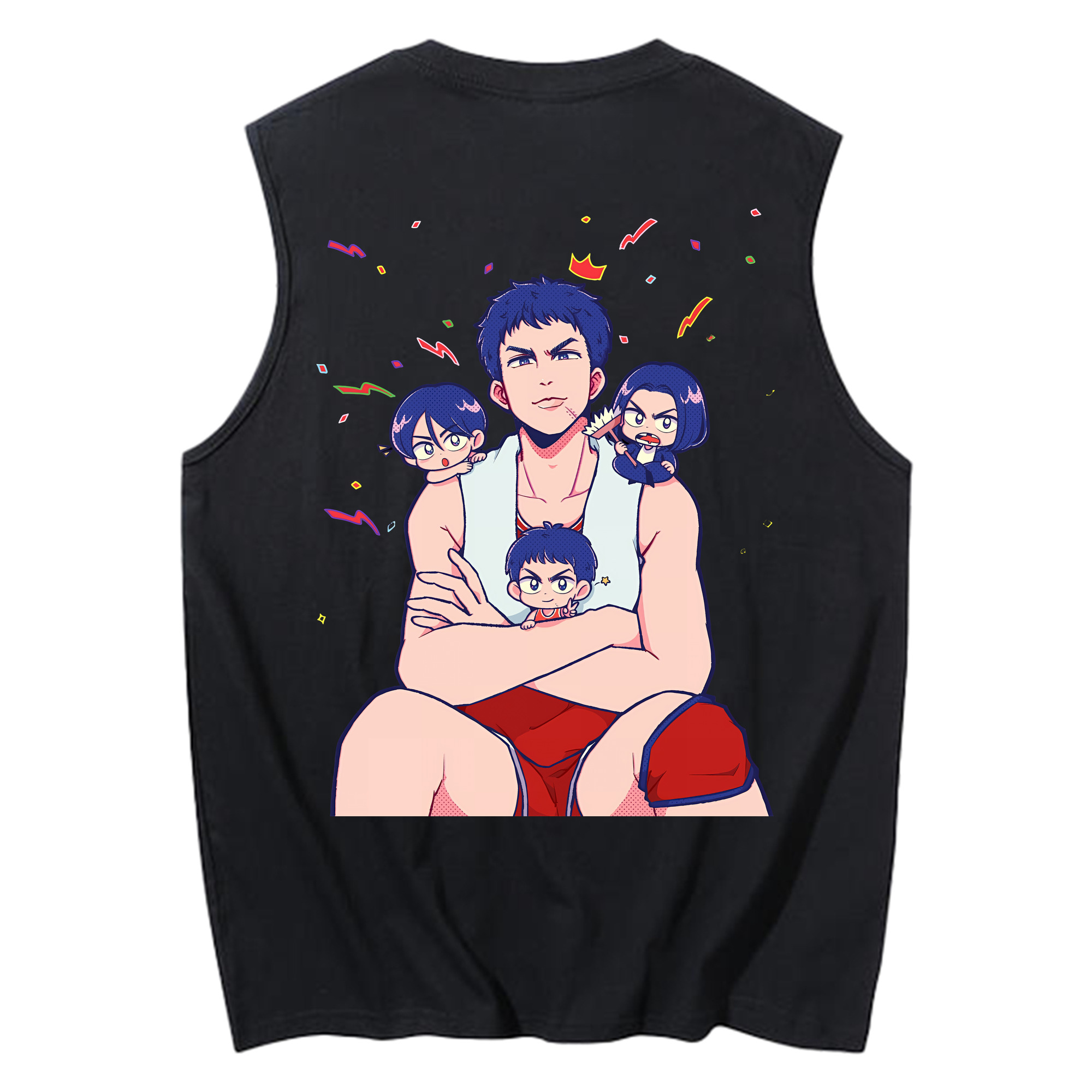 （画像用） SLAM DUNK／スラムダンク コットン100％タンクトップ（背面プリント）