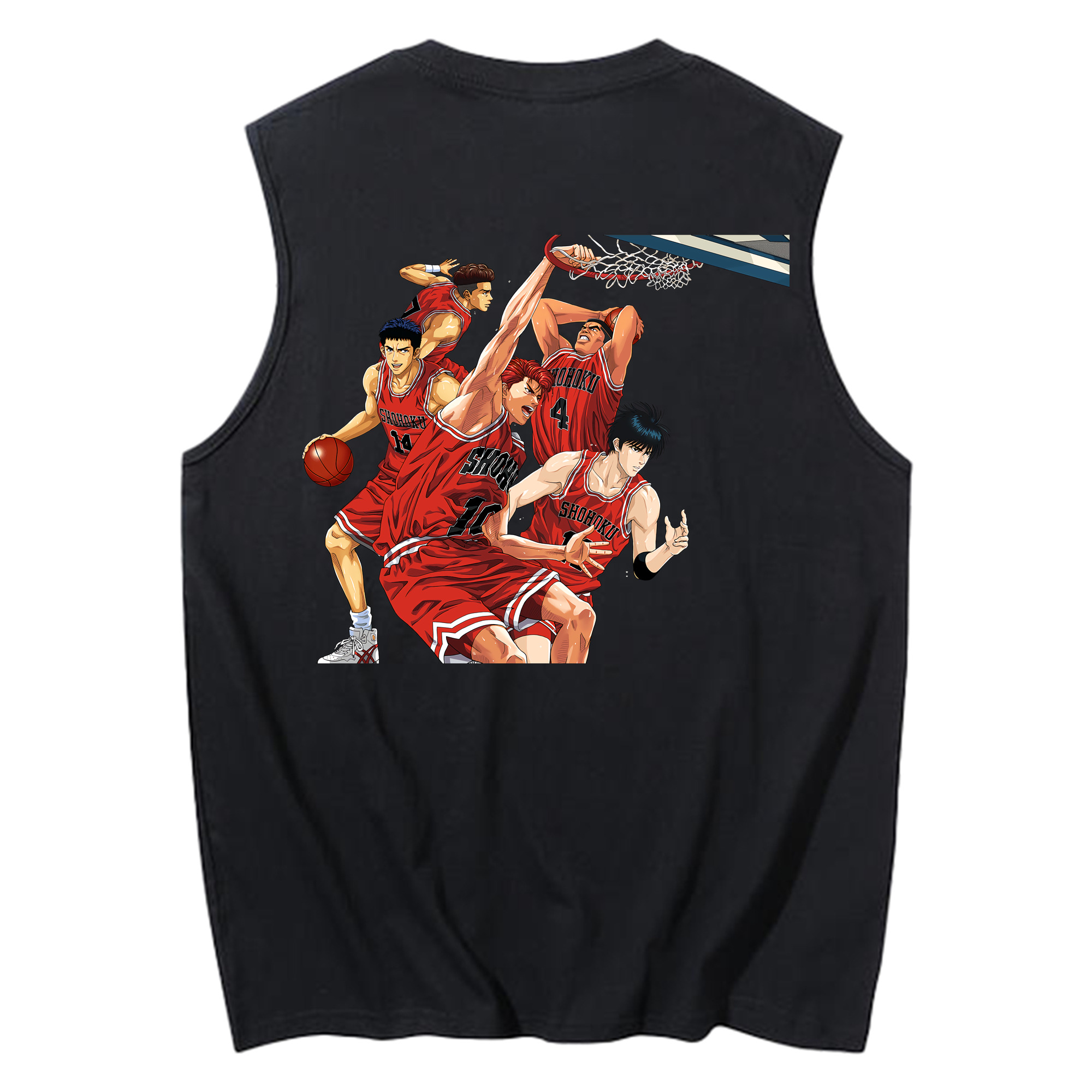 （画像用） SLAM DUNK／スラムダンク コットン100％タンクトップ（背面プリント）