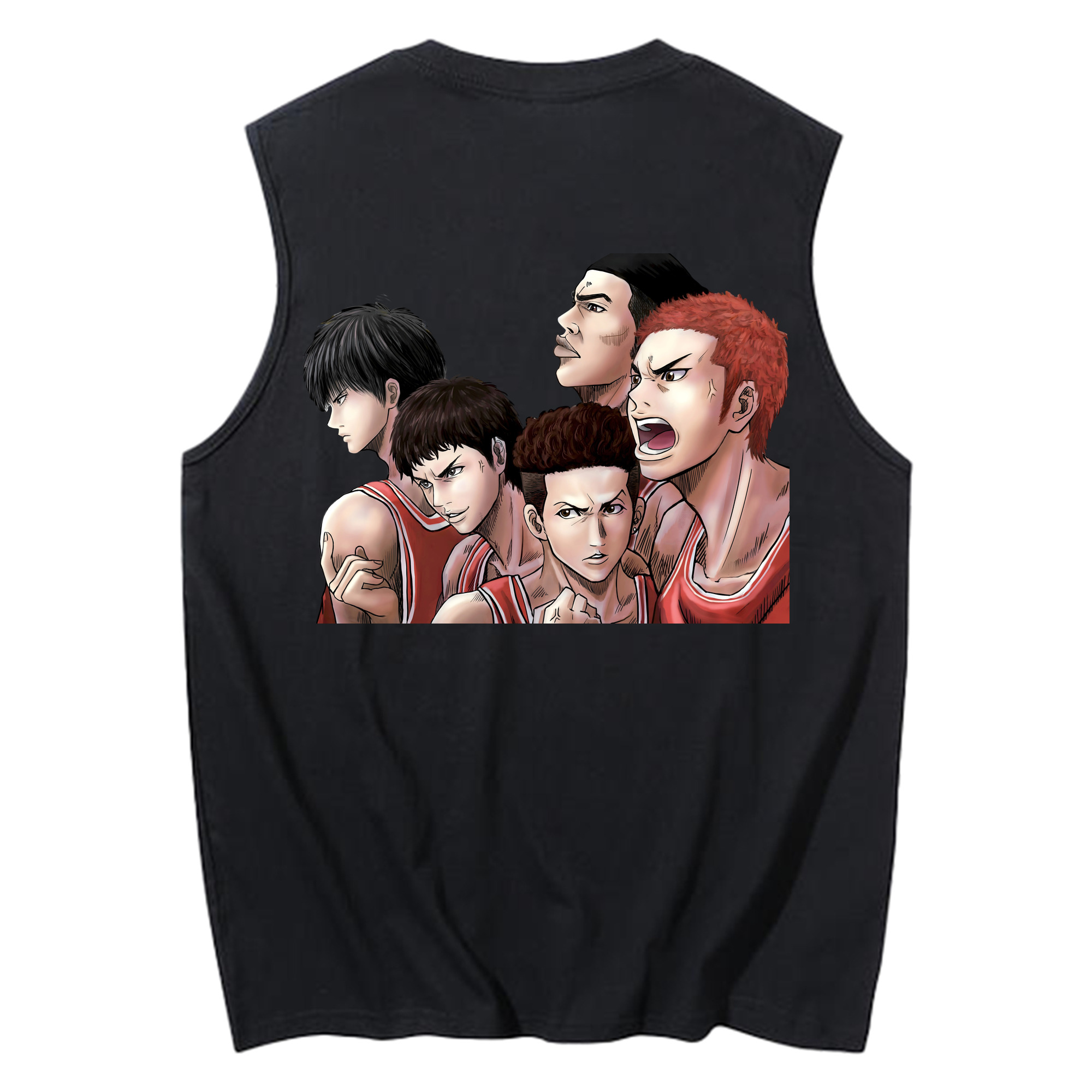 （画像用） SLAM DUNK／スラムダンク コットン100％タンクトップ（背面プリント）
