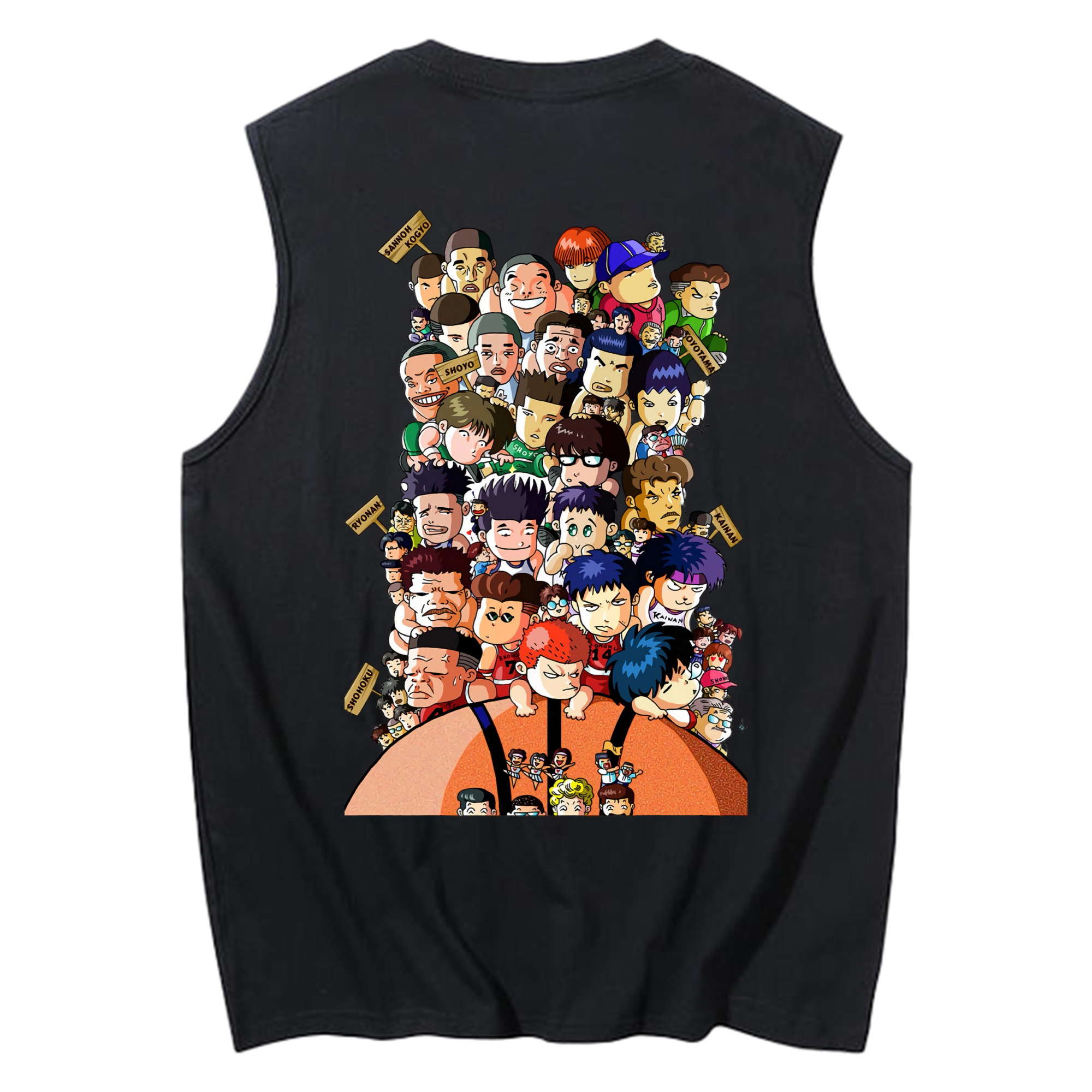 （画像用） SLAM DUNK／スラムダンク コットン100％タンクトップ（背面プリント）