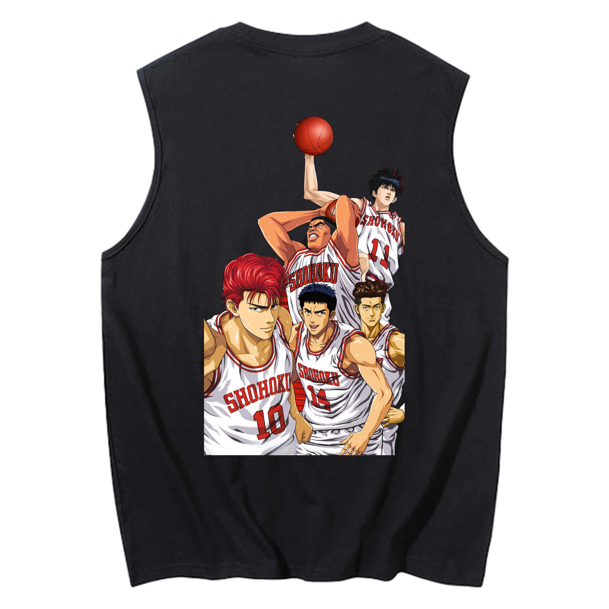 （画像用） SLAM DUNK／スラムダンク コットン100％タンクトップ（背面プリント）
