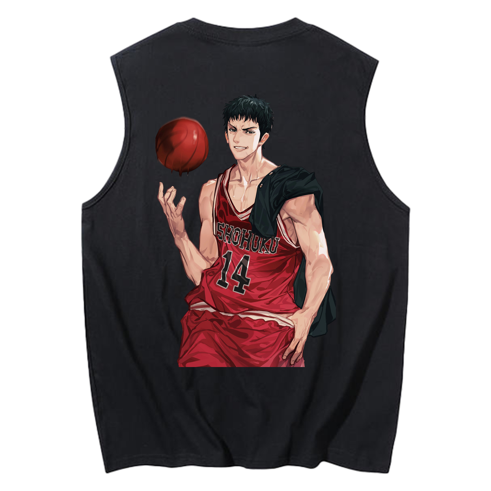 （画像用） SLAM DUNK／スラムダンク コットン100％タンクトップ（背面プリント）