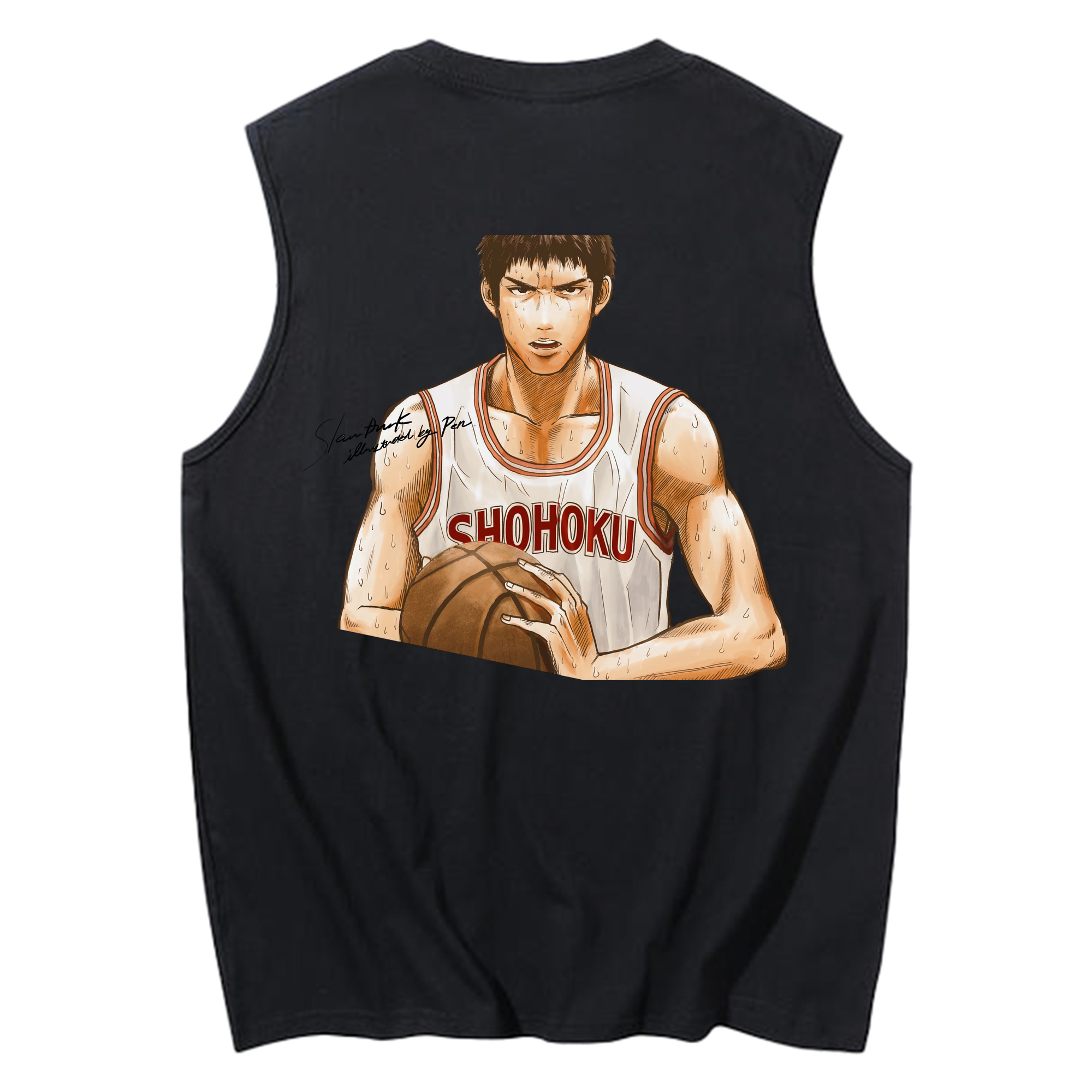 （画像用） SLAM DUNK／スラムダンク コットン100％タンクトップ（背面プリント）