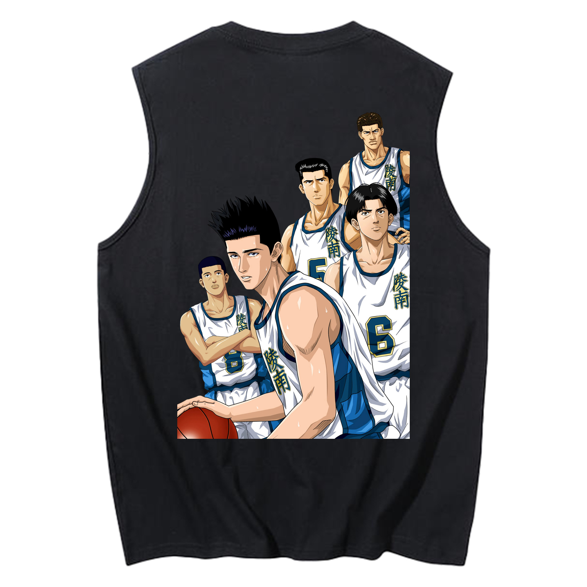 （画像用） SLAM DUNK／スラムダンク コットン100％タンクトップ（背面プリント）