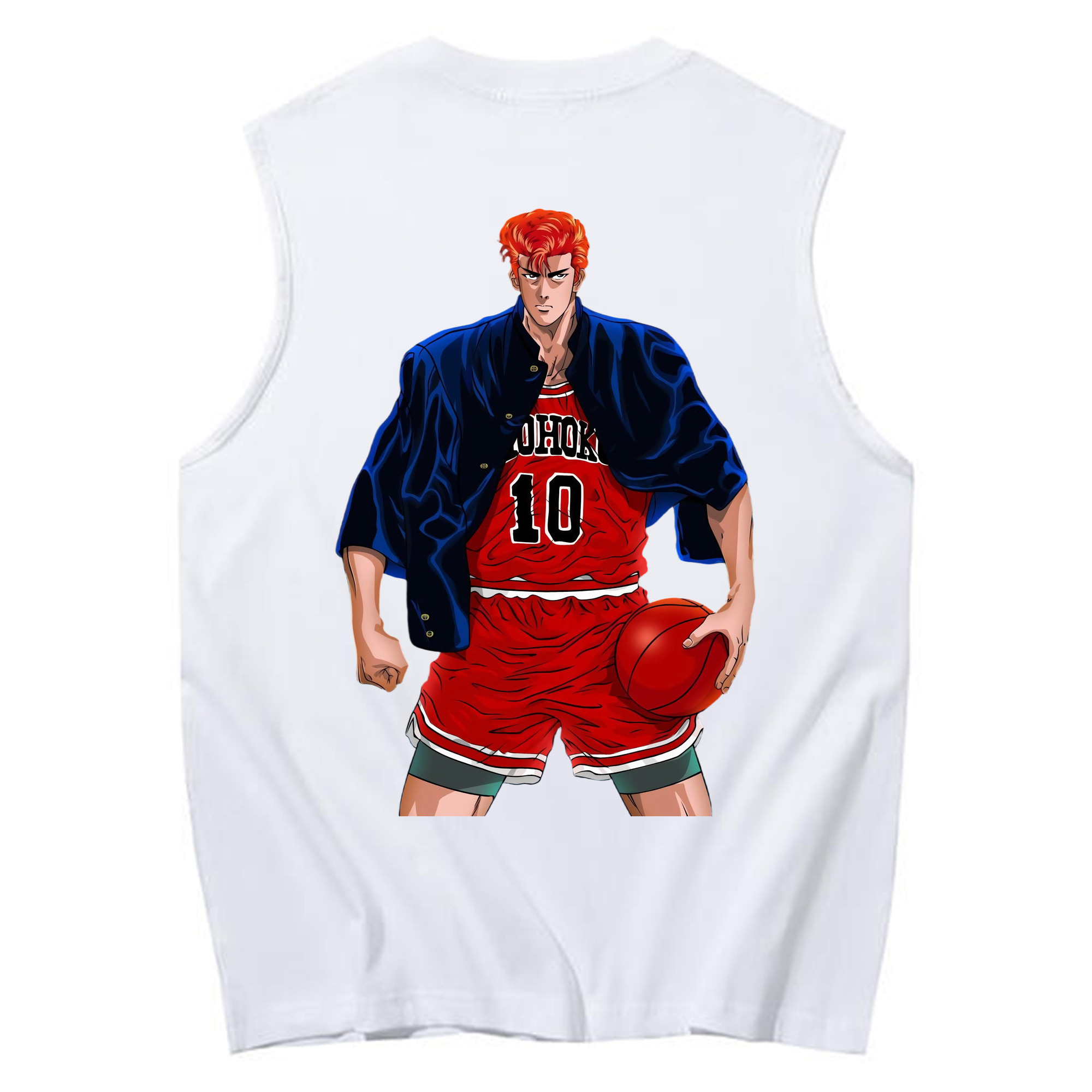 （画像用） SLAM DUNK／スラムダンク コットン100％タンクトップ（背面プリント）