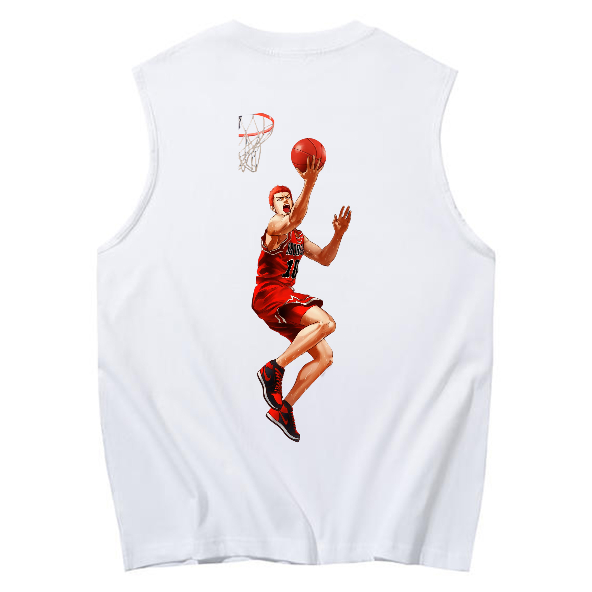 （画像用） SLAM DUNK／スラムダンク コットン100％タンクトップ（背面プリント）