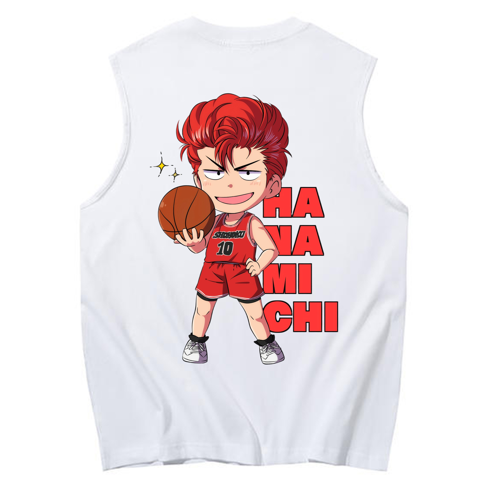 （画像用） SLAM DUNK／スラムダンク コットン100％タンクトップ（背面プリント）