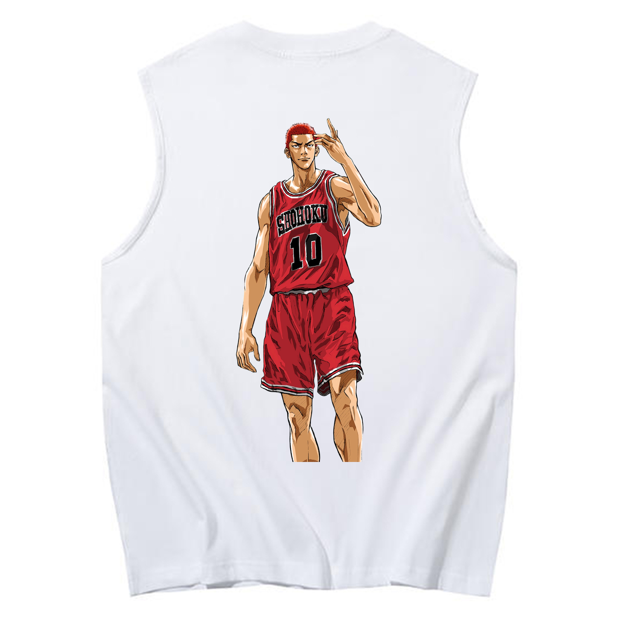 （画像用） SLAM DUNK／スラムダンク コットン100％タンクトップ（背面プリント）