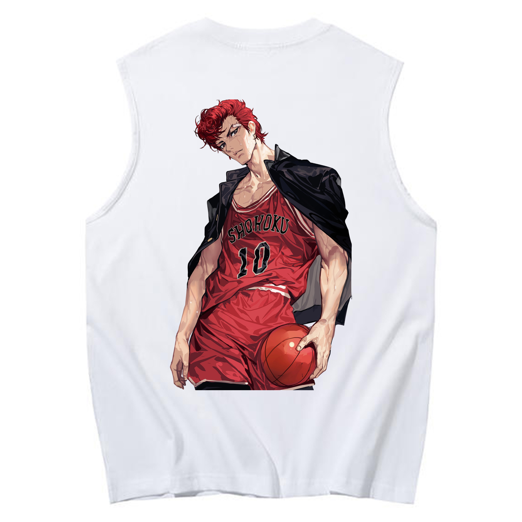 （画像用） SLAM DUNK／スラムダンク コットン100％タンクトップ（背面プリント）