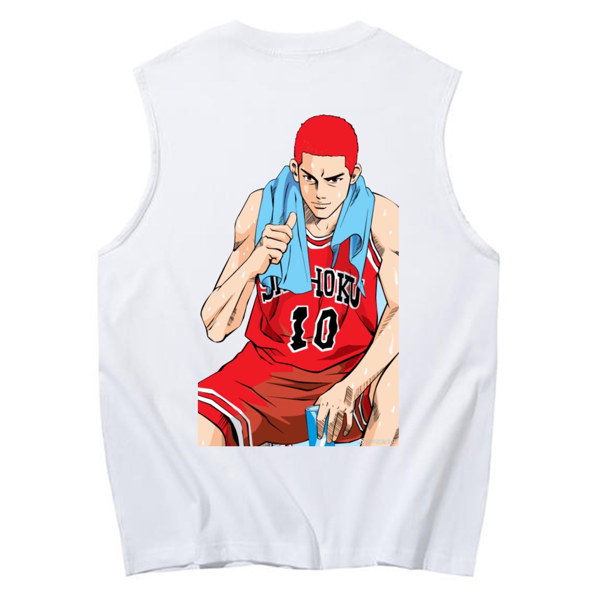 （画像用） SLAM DUNK／スラムダンク コットン100％タンクトップ（背面プリント）