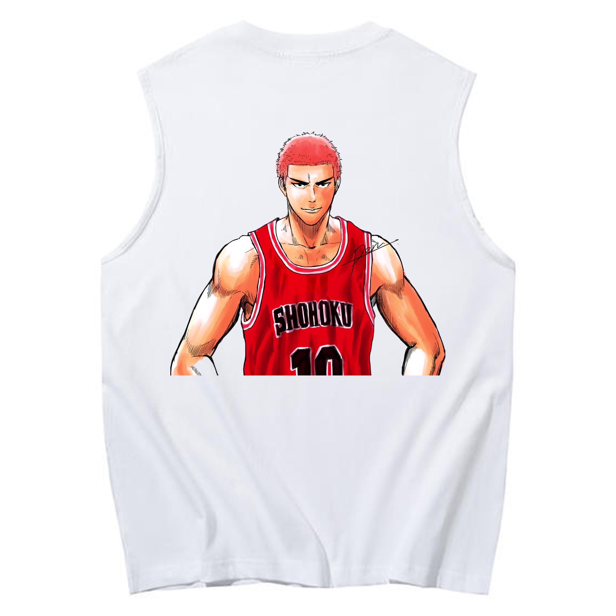 （画像用） SLAM DUNK／スラムダンク コットン100％タンクトップ（背面プリント）