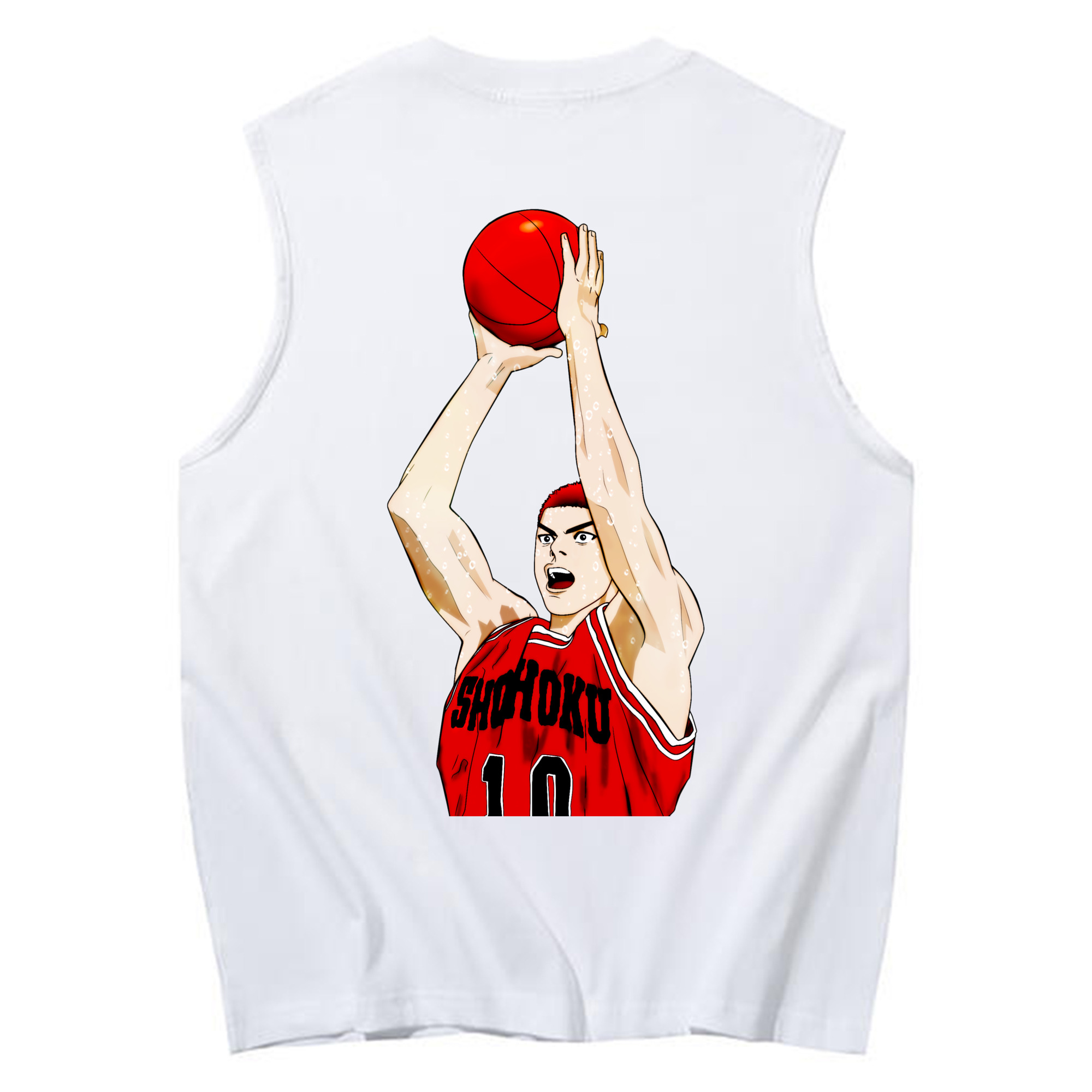 （画像用） SLAM DUNK／スラムダンク コットン100％タンクトップ（背面プリント）