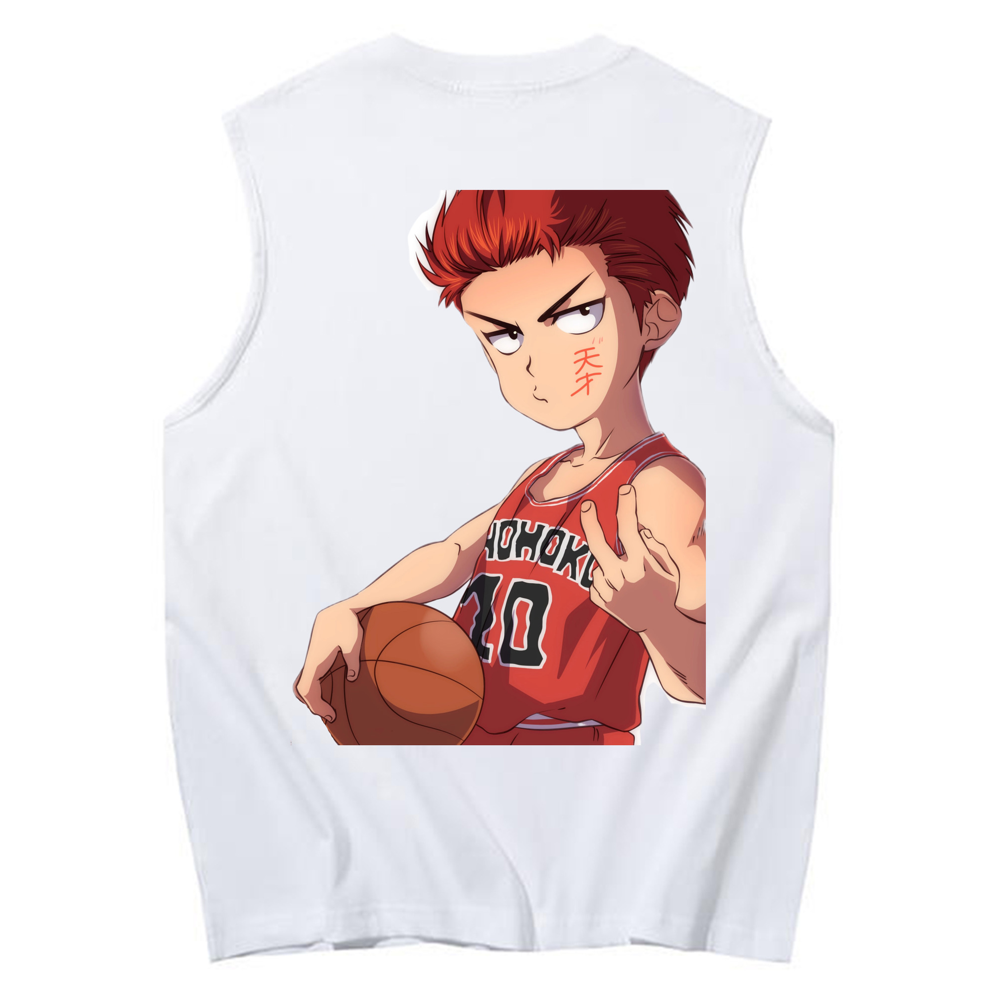 （画像用） SLAM DUNK／スラムダンク コットン100％タンクトップ（背面プリント）