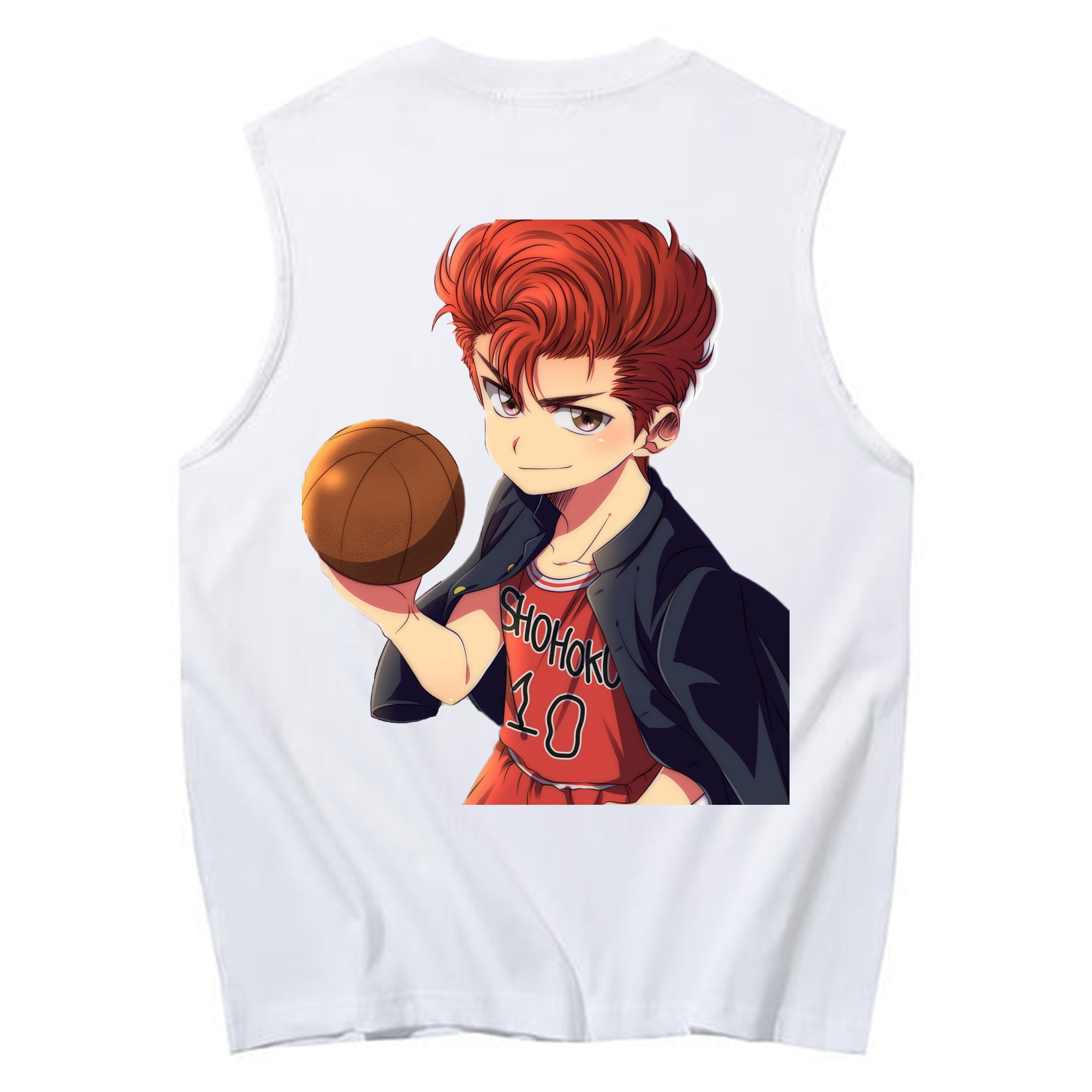 （画像用） SLAM DUNK／スラムダンク コットン100％タンクトップ（背面プリント）
