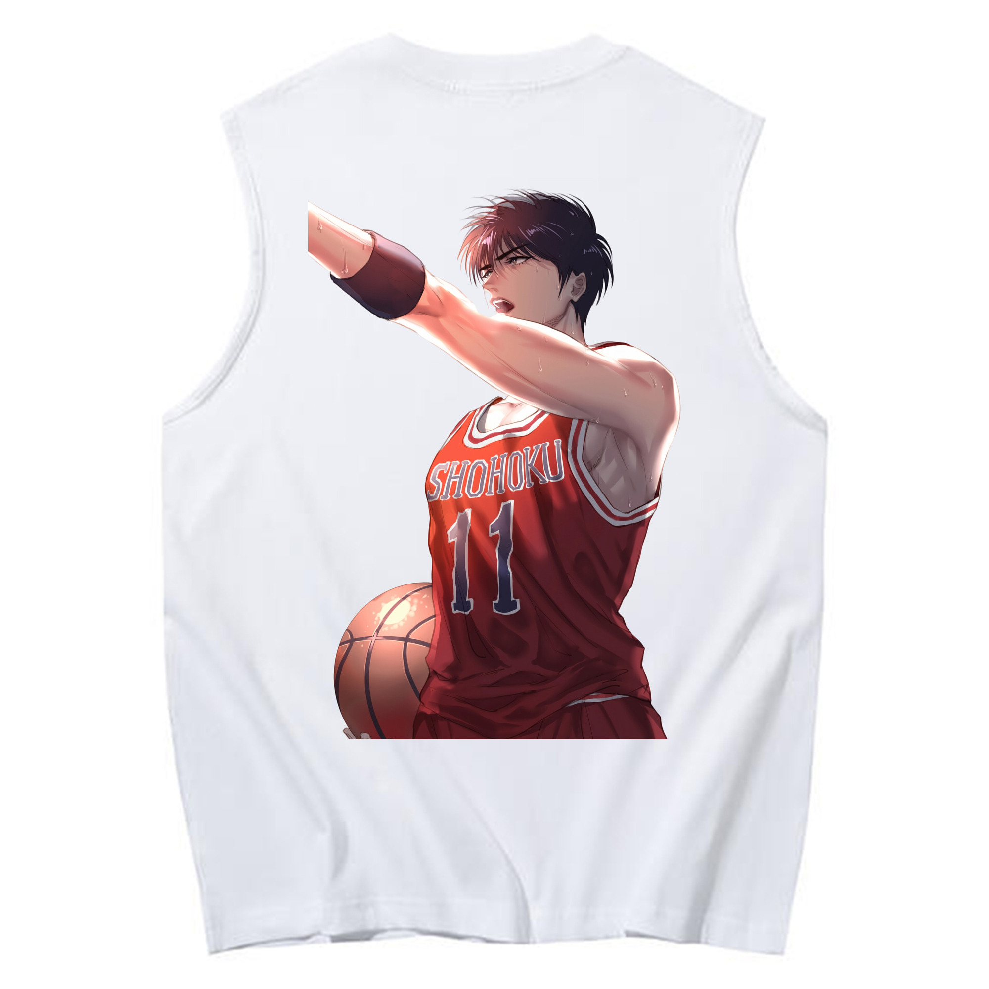 （画像用） SLAM DUNK／スラムダンク コットン100％タンクトップ（背面プリント）