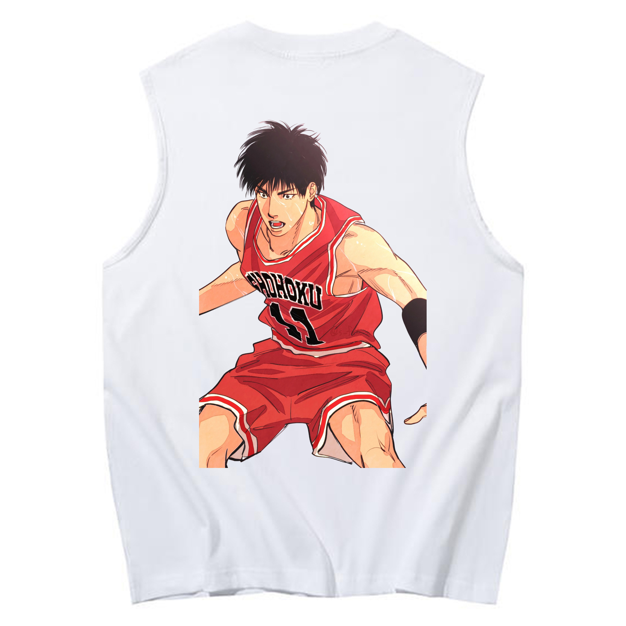 （画像用） SLAM DUNK／スラムダンク コットン100％タンクトップ（背面プリント）