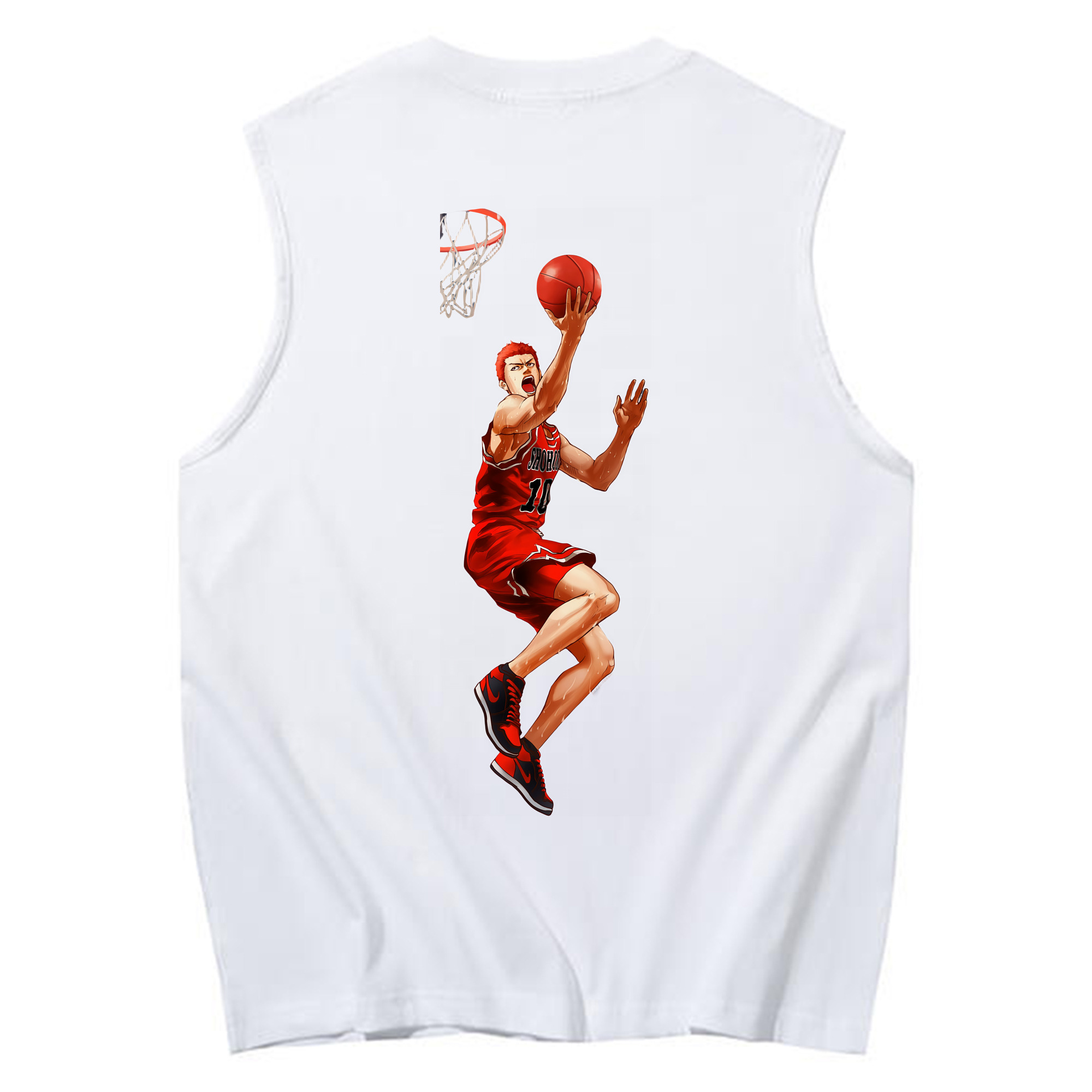 （画像用） SLAM DUNK／スラムダンク コットン100％タンクトップ（背面プリント）