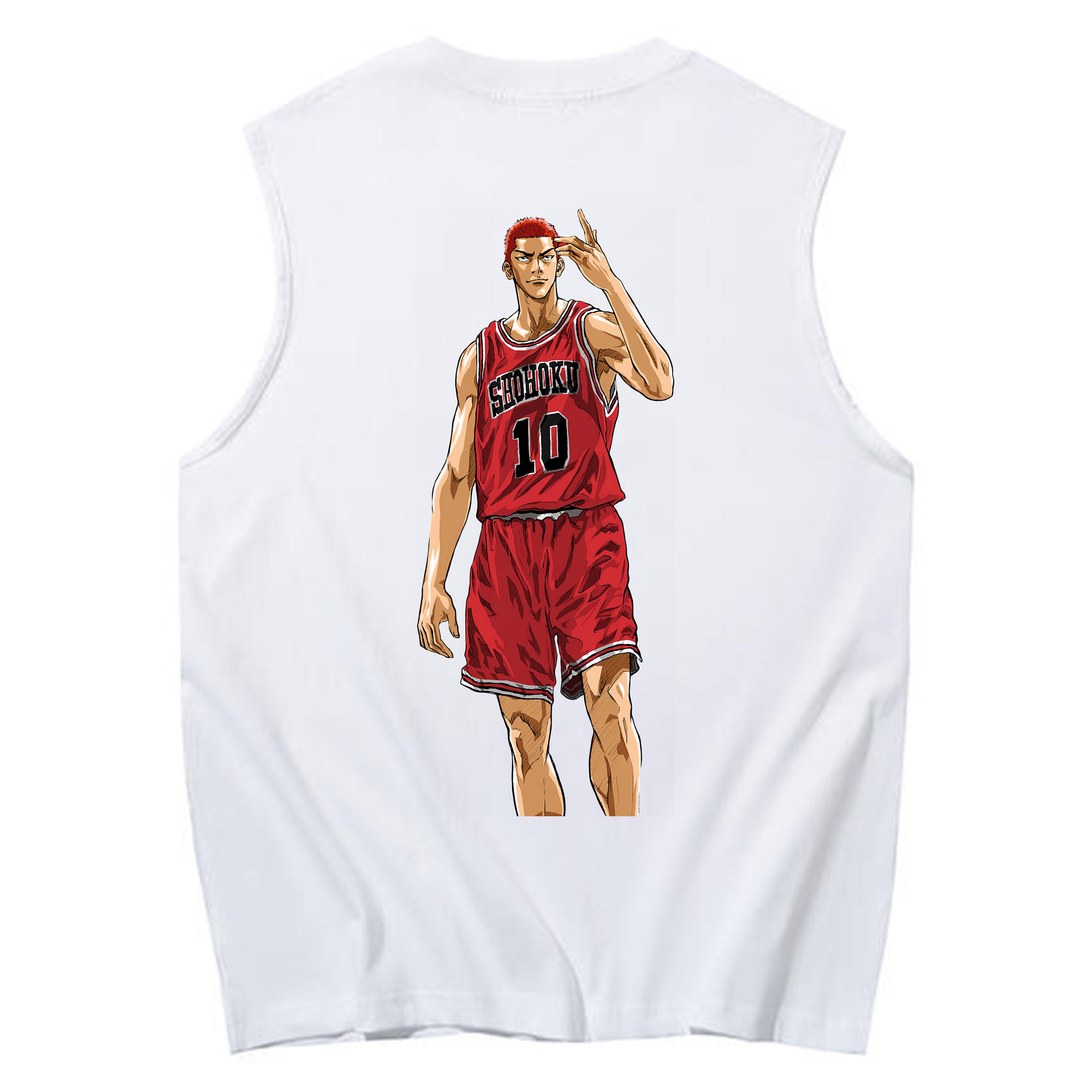 （画像用） SLAM DUNK／スラムダンク コットン100％タンクトップ（背面プリント）