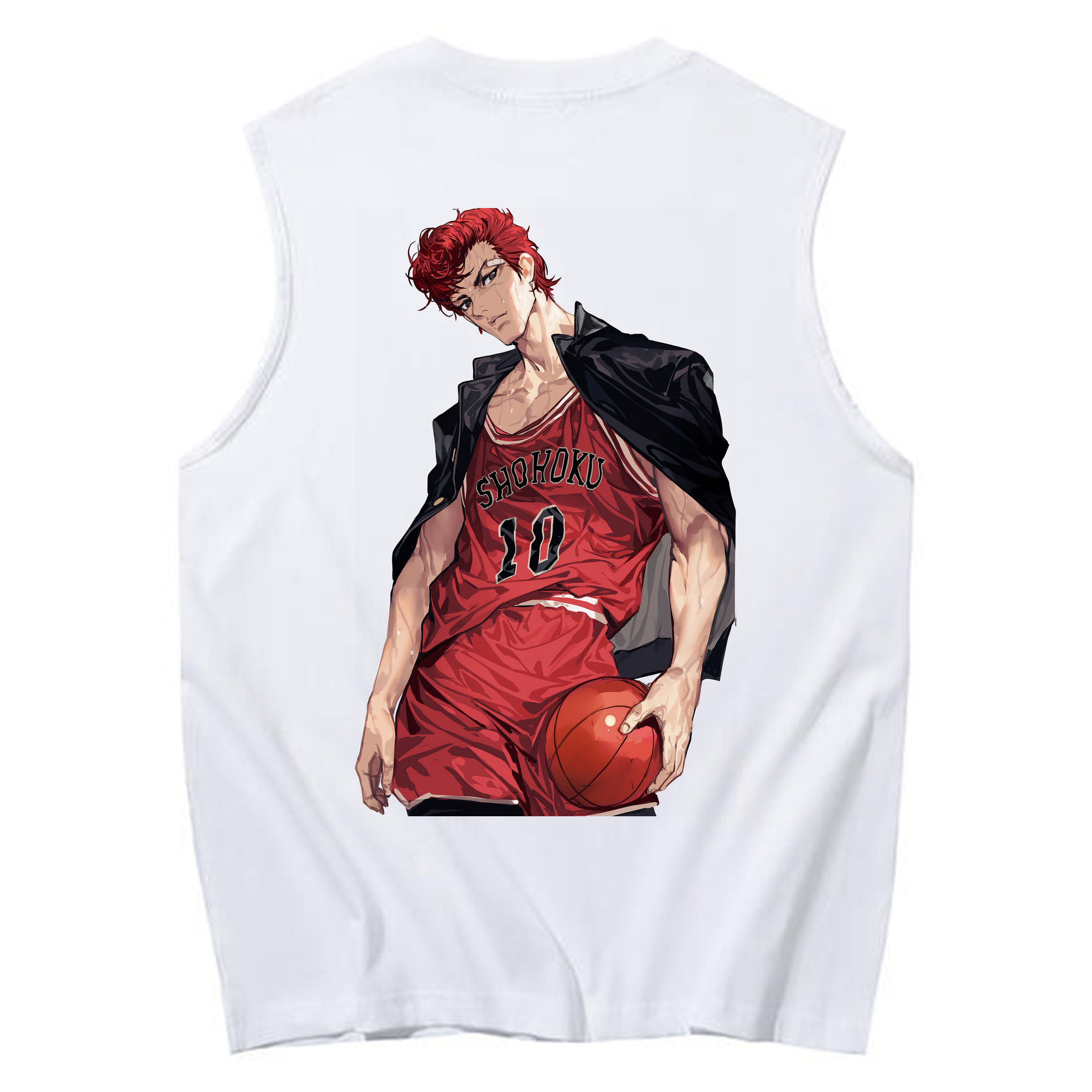 （画像用） SLAM DUNK／スラムダンク コットン100％タンクトップ（背面プリント）