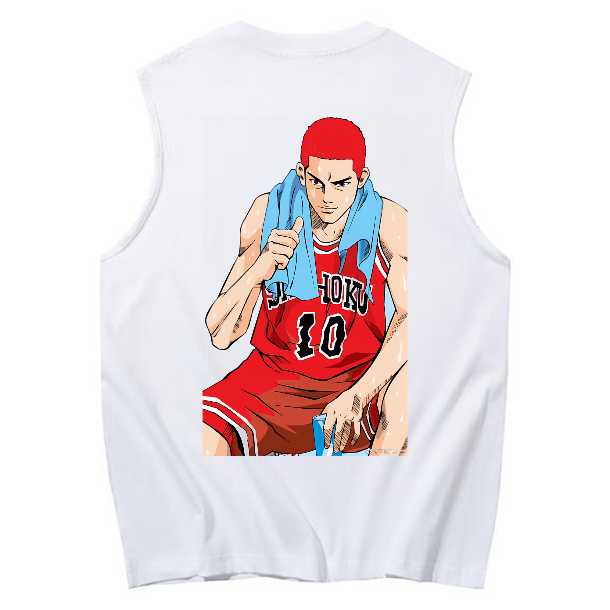 （画像用） SLAM DUNK／スラムダンク コットン100％タンクトップ（背面プリント）