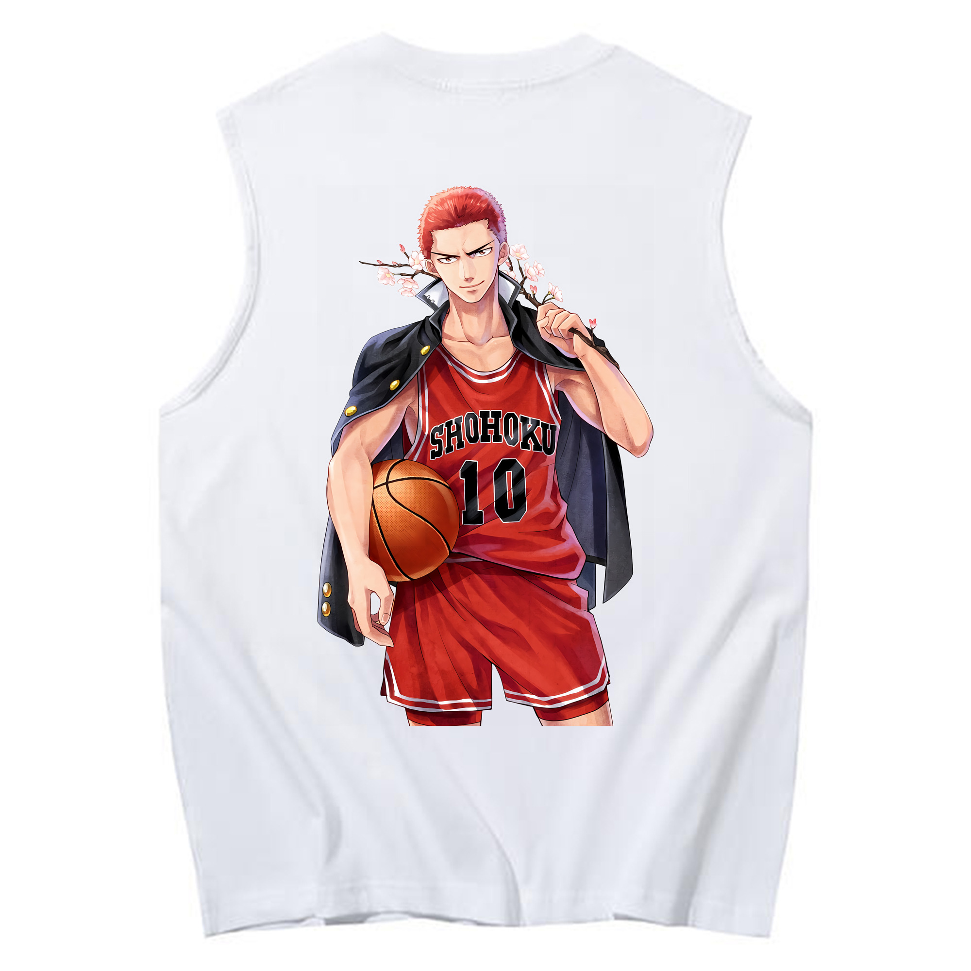 （画像用） SLAM DUNK／スラムダンク コットン100％タンクトップ（背面プリント）