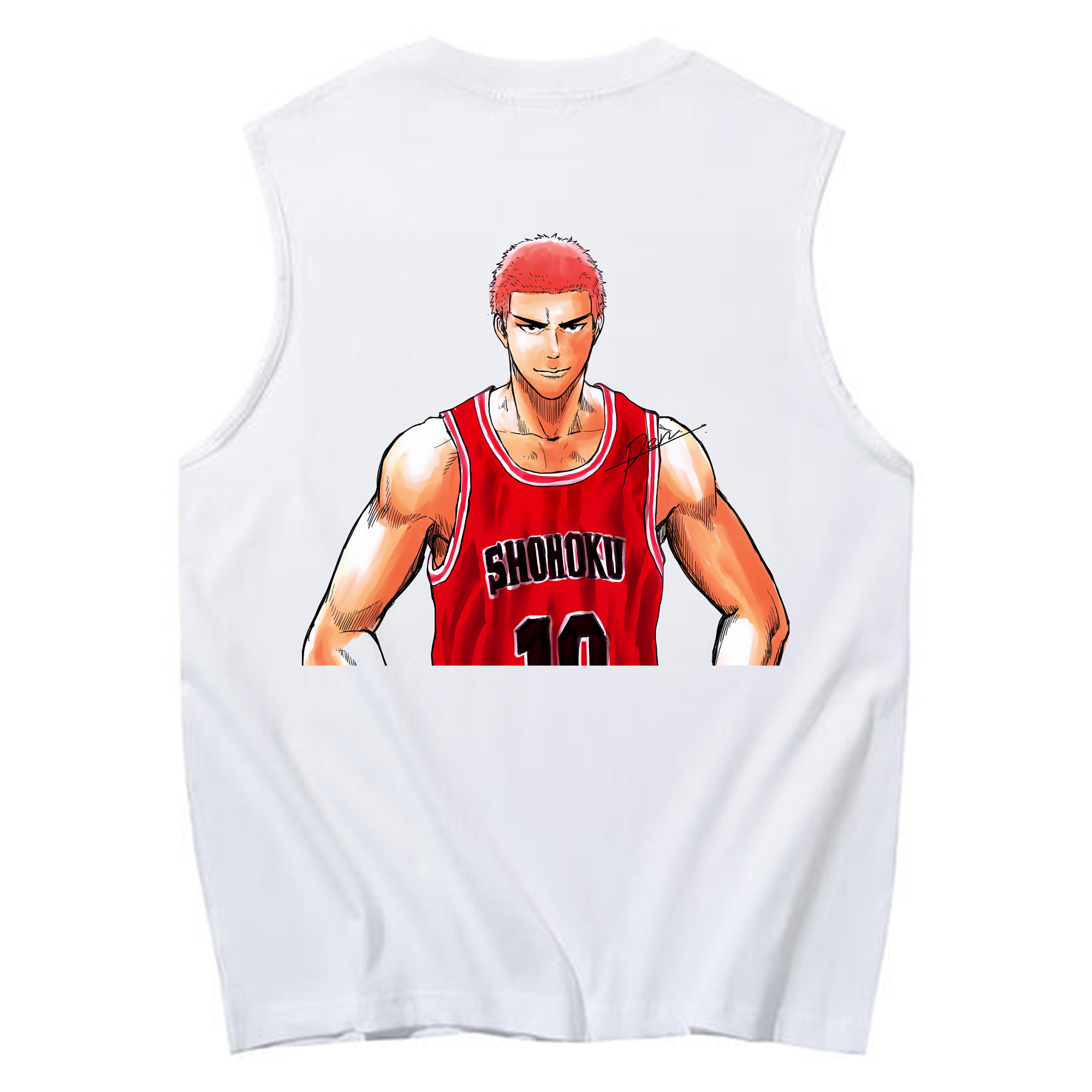 （画像用） SLAM DUNK／スラムダンク コットン100％タンクトップ（背面プリント）