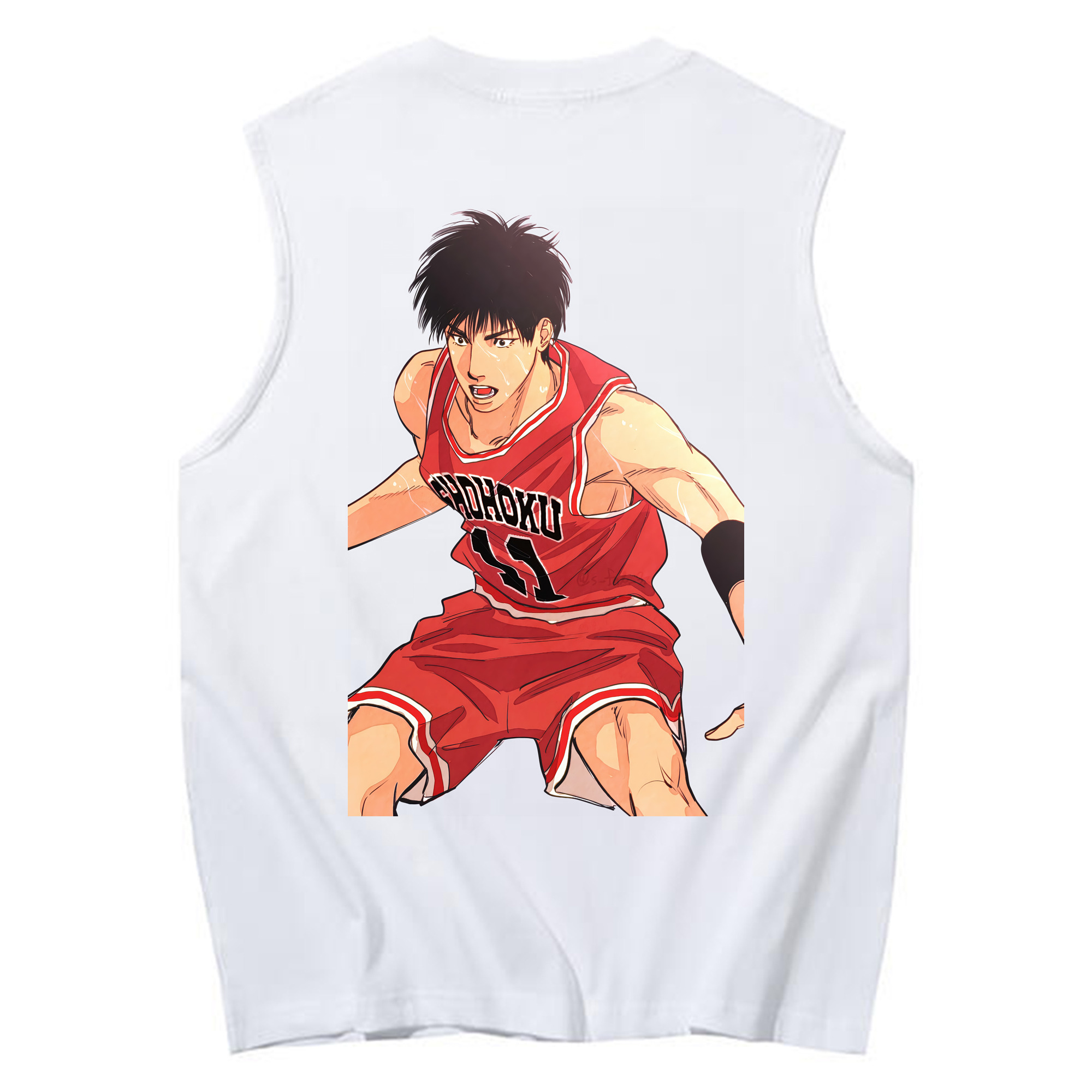 （画像用） SLAM DUNK／スラムダンク コットン100％タンクトップ（背面プリント）