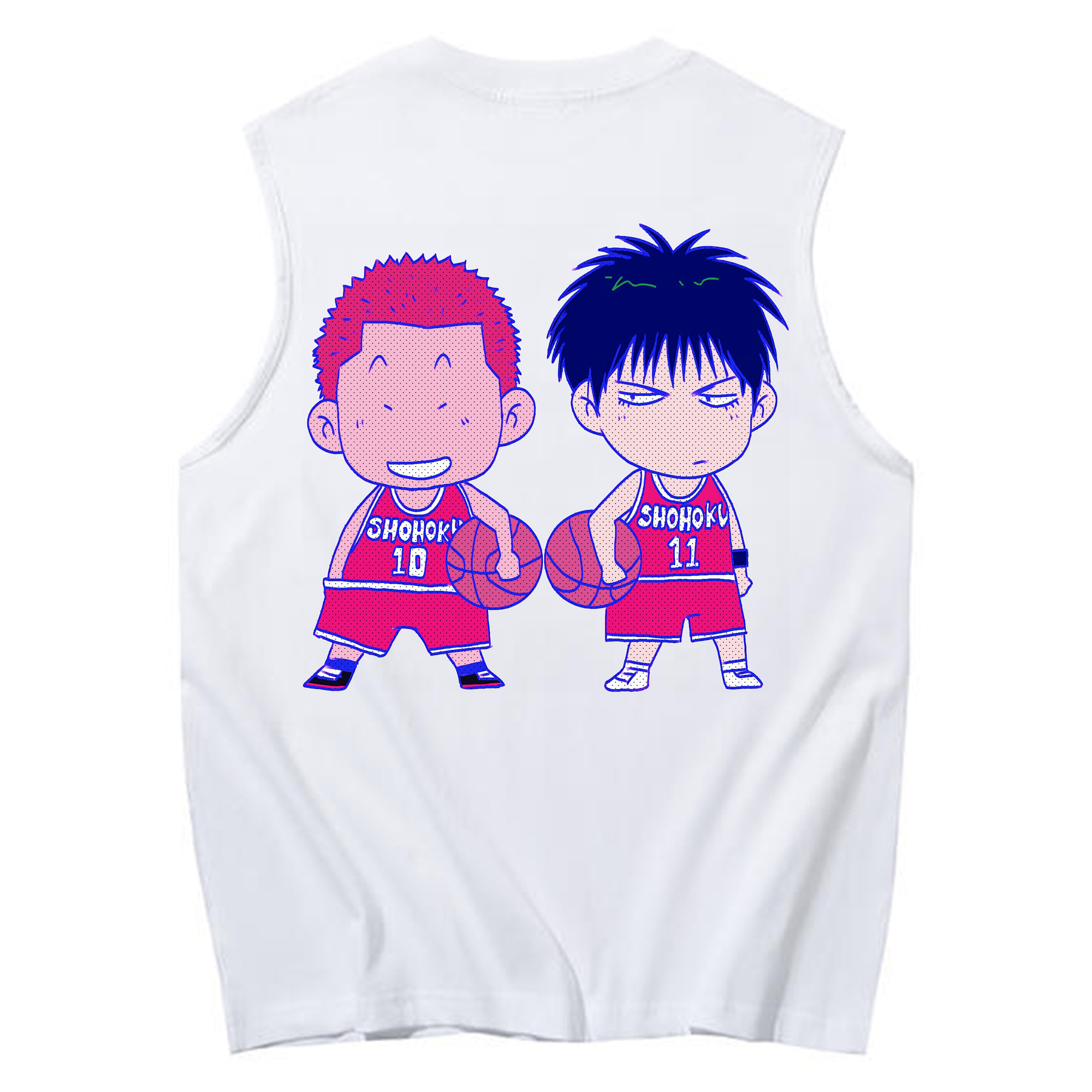 （画像用） SLAM DUNK／スラムダンク コットン100％タンクトップ（背面プリント）