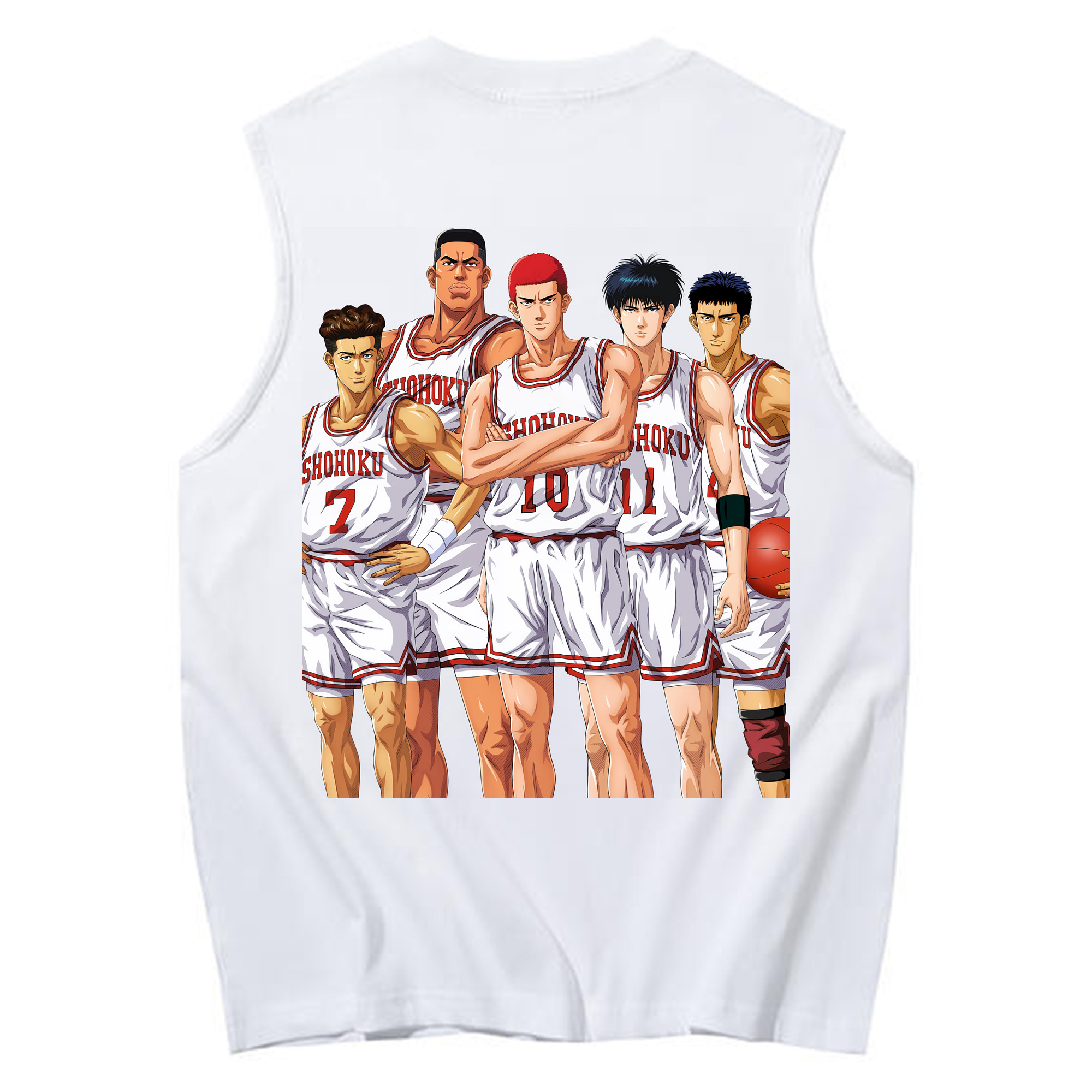 （画像用） SLAM DUNK／スラムダンク コットン100％タンクトップ（背面プリント）
