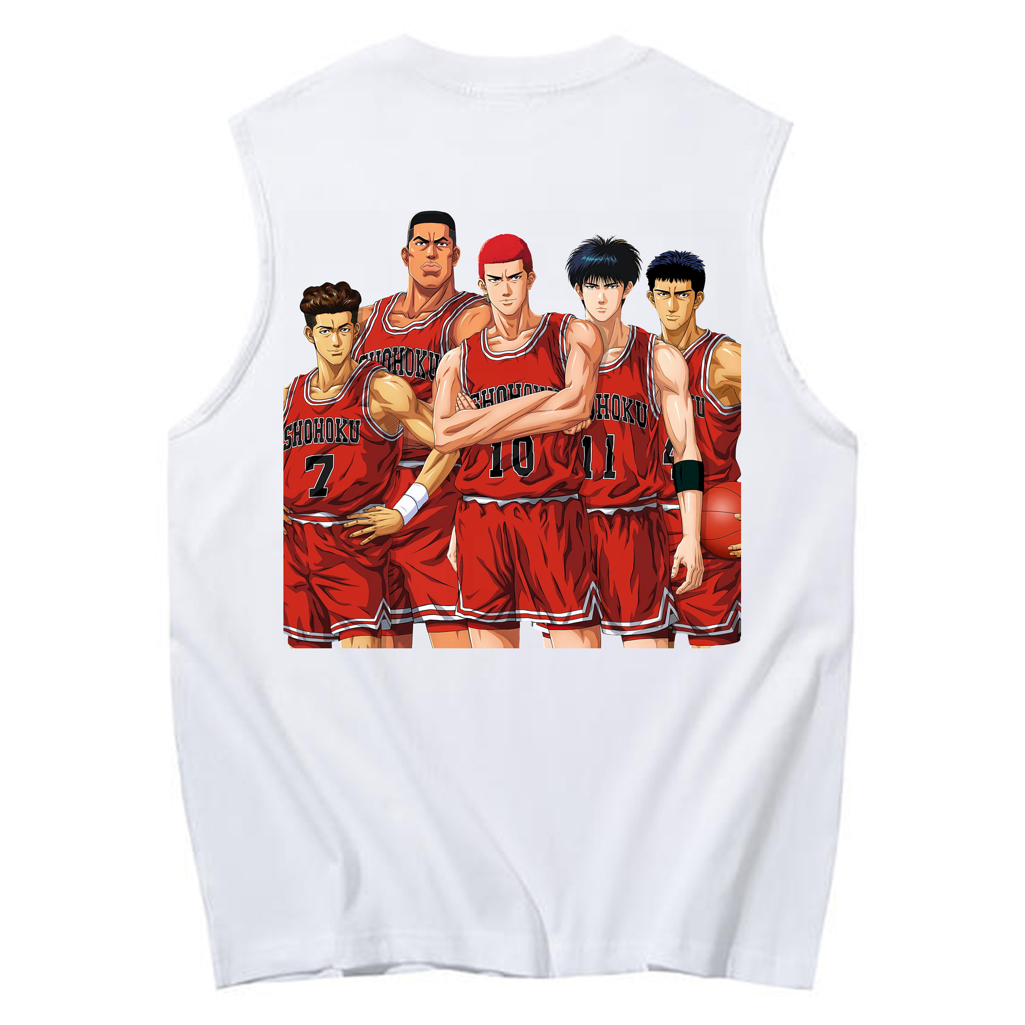 （画像用） SLAM DUNK／スラムダンク コットン100％タンクトップ（背面プリント）