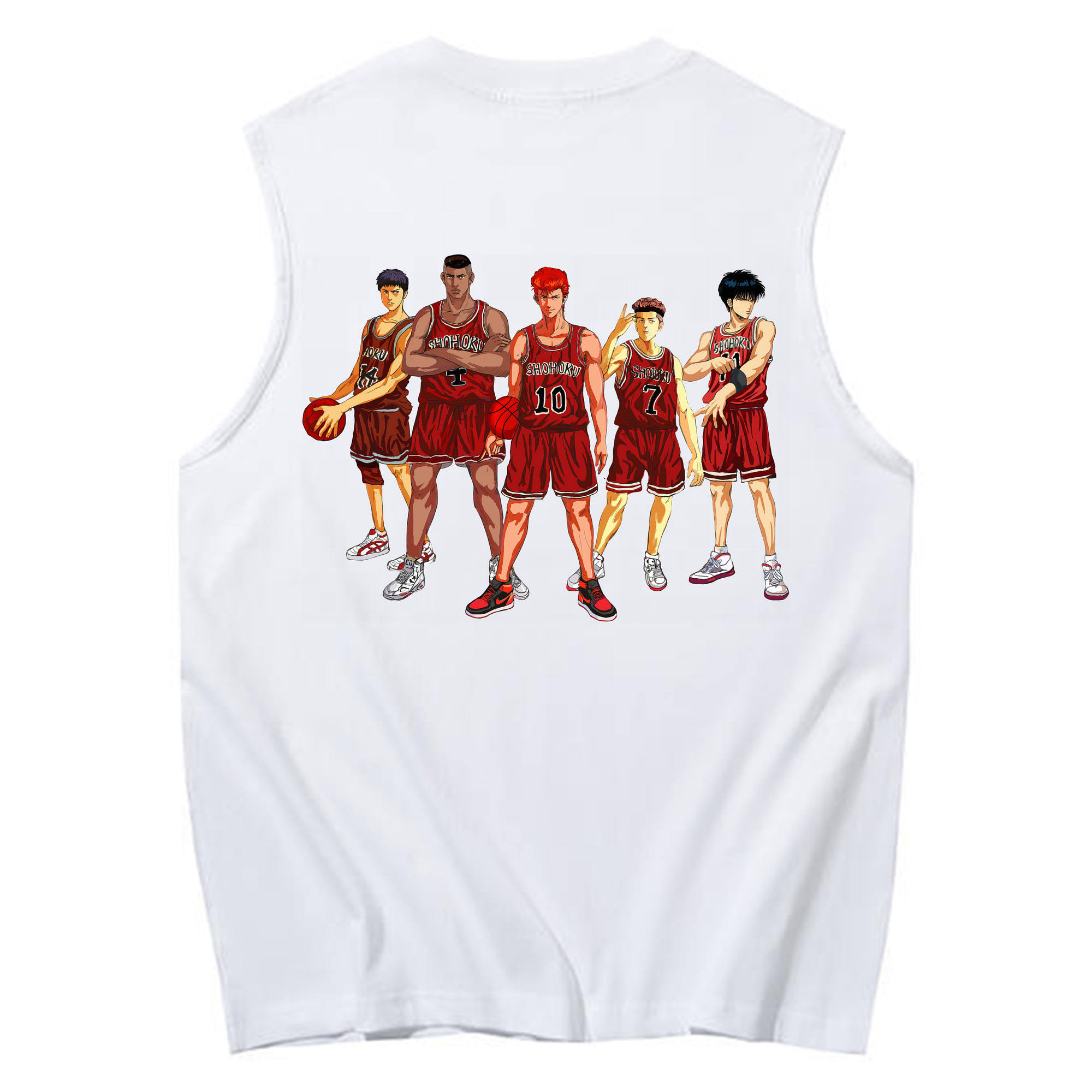（画像用） SLAM DUNK／スラムダンク コットン100％タンクトップ（背面プリント）