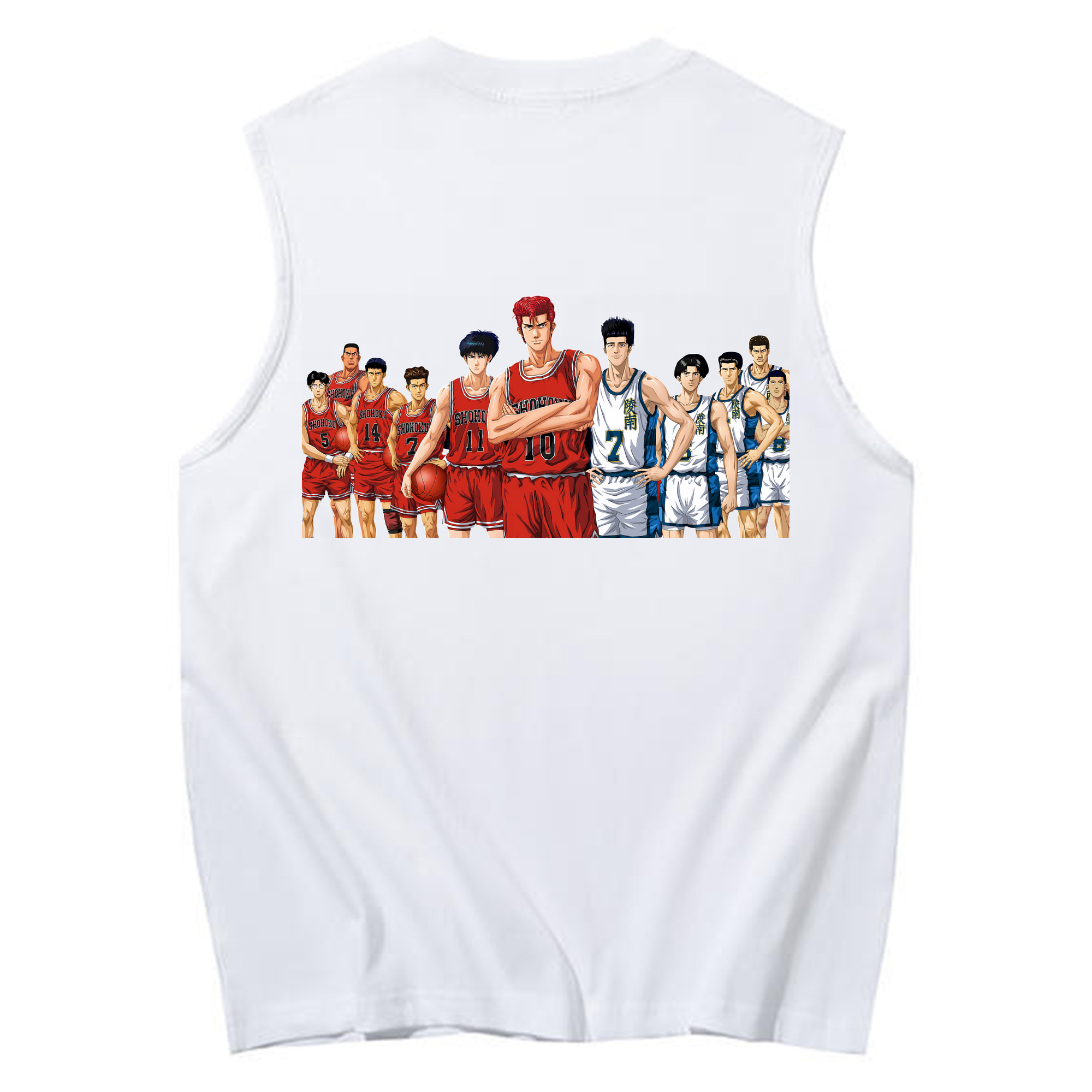 （画像用） SLAM DUNK／スラムダンク コットン100％タンクトップ（背面プリント）
