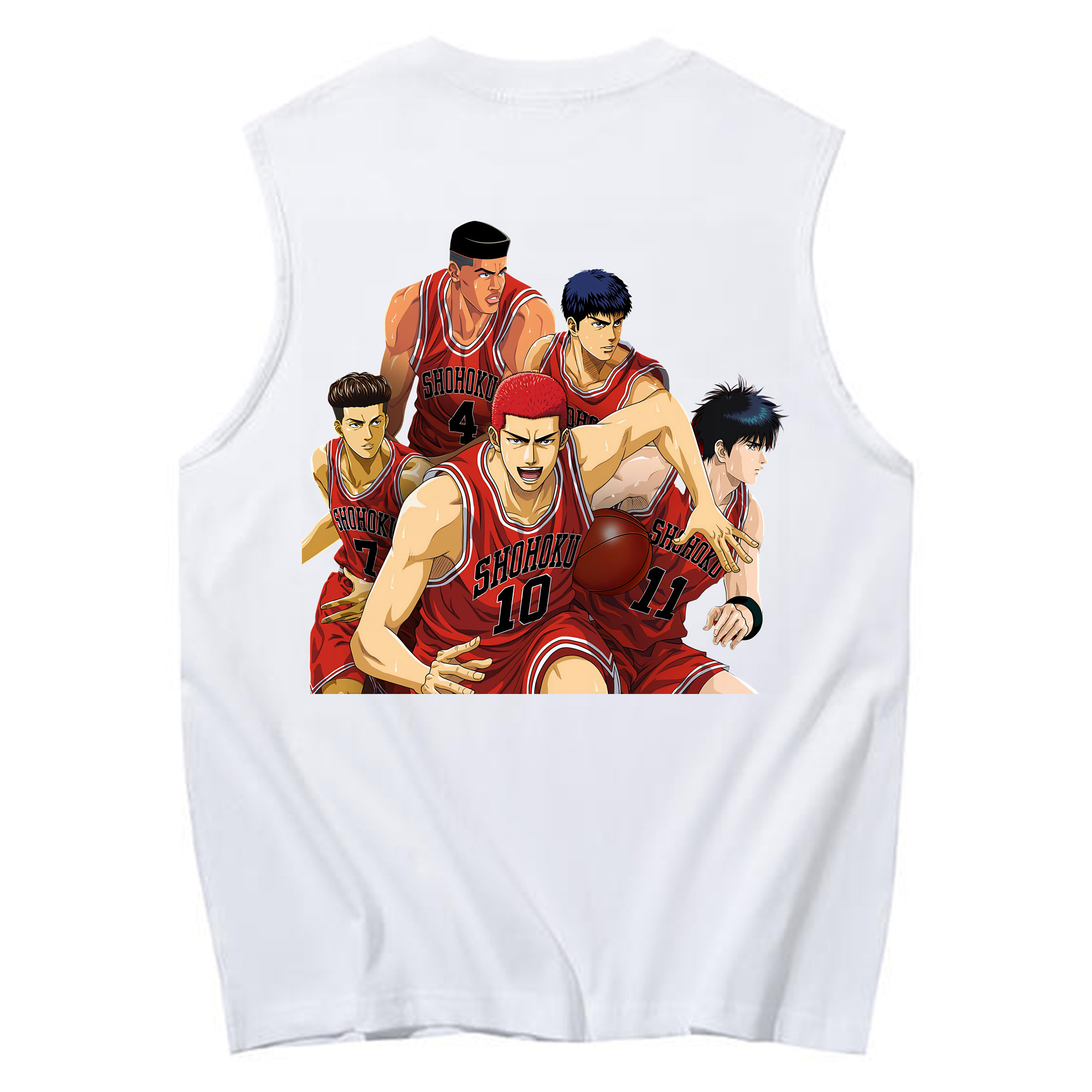 （画像用） SLAM DUNK／スラムダンク コットン100％タンクトップ（背面プリント）