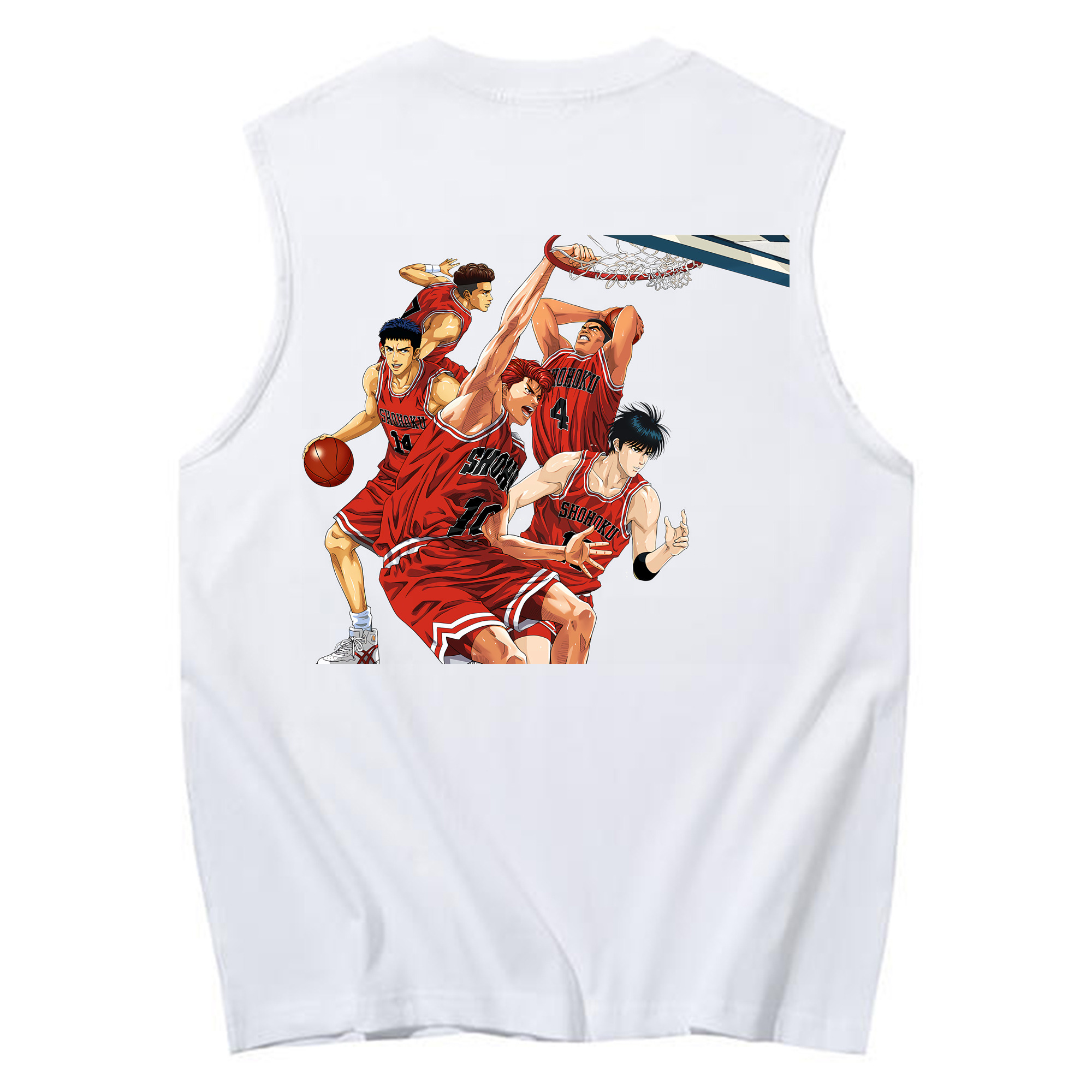 （画像用） SLAM DUNK／スラムダンク コットン100％タンクトップ（背面プリント）