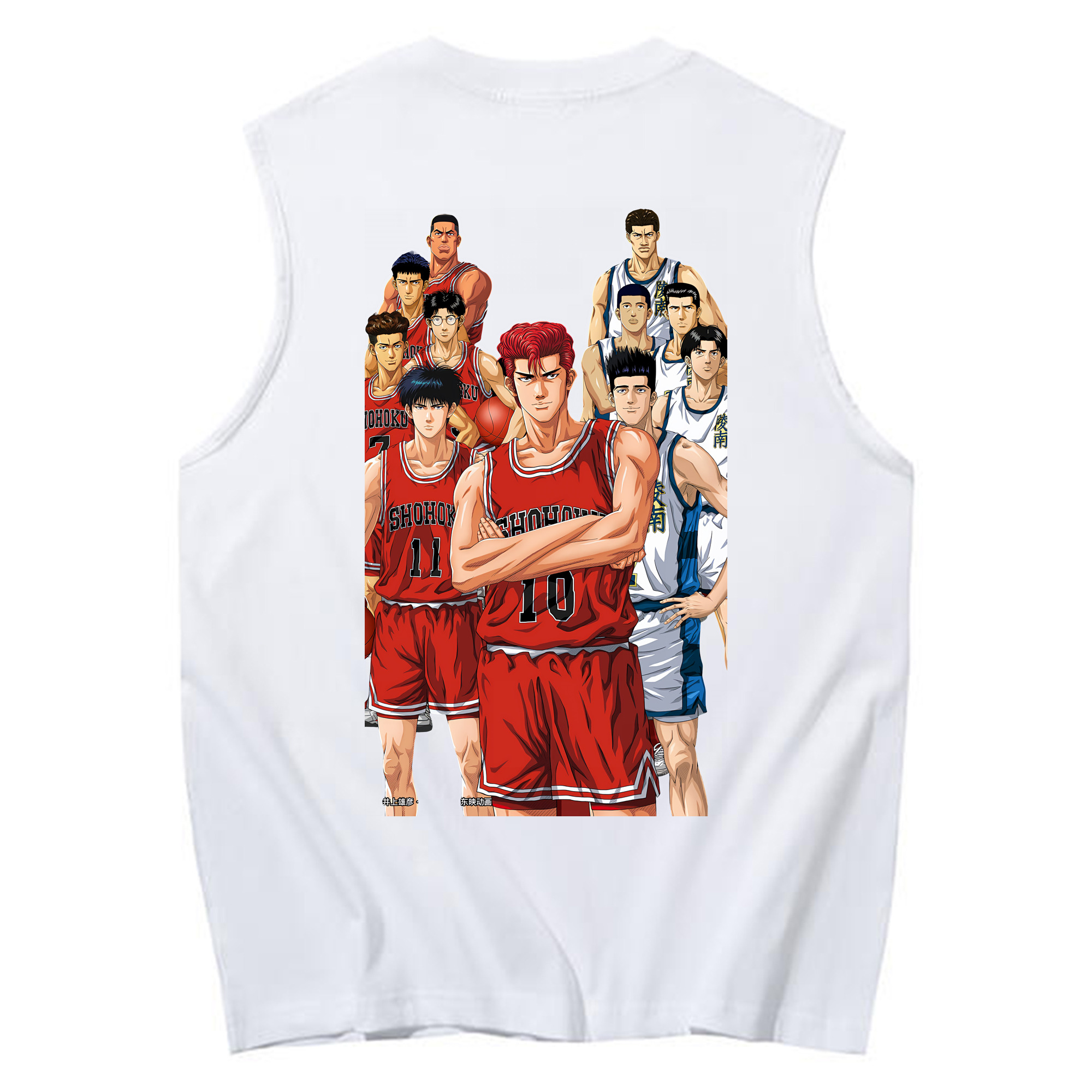 （画像用） SLAM DUNK／スラムダンク コットン100％タンクトップ（背面プリント）