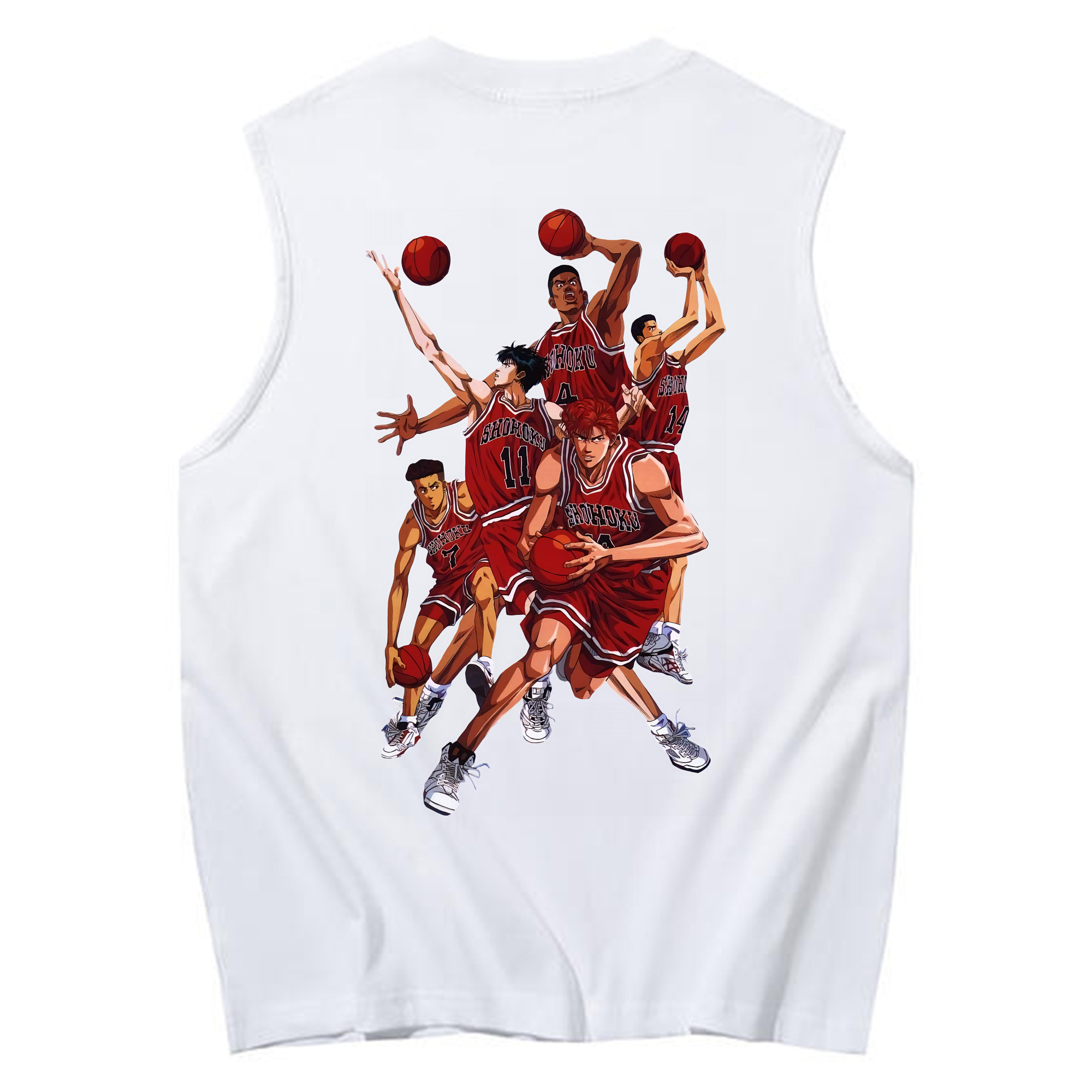 （画像用） SLAM DUNK／スラムダンク コットン100％タンクトップ（背面プリント）