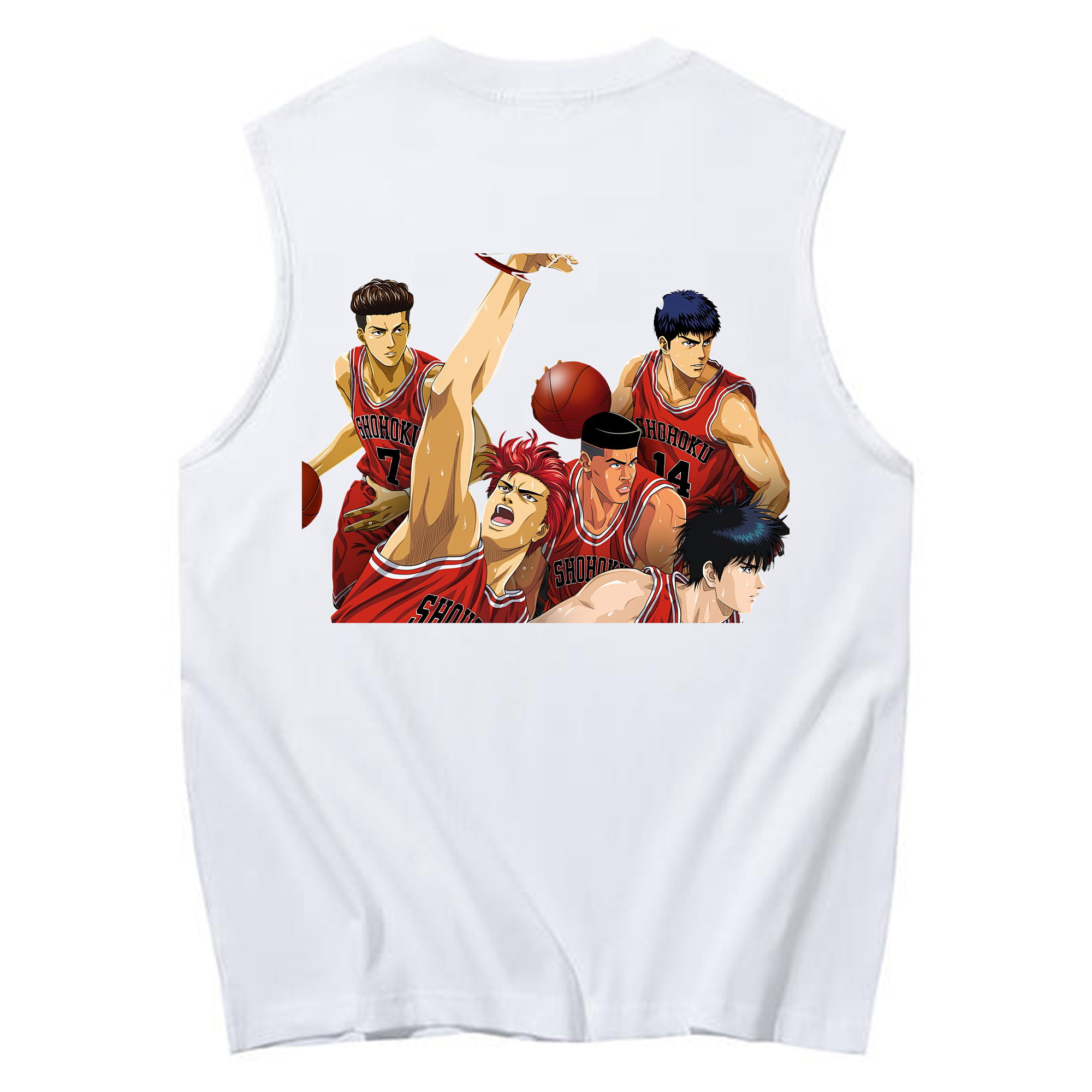 （画像用） SLAM DUNK／スラムダンク コットン100％タンクトップ（背面プリント）