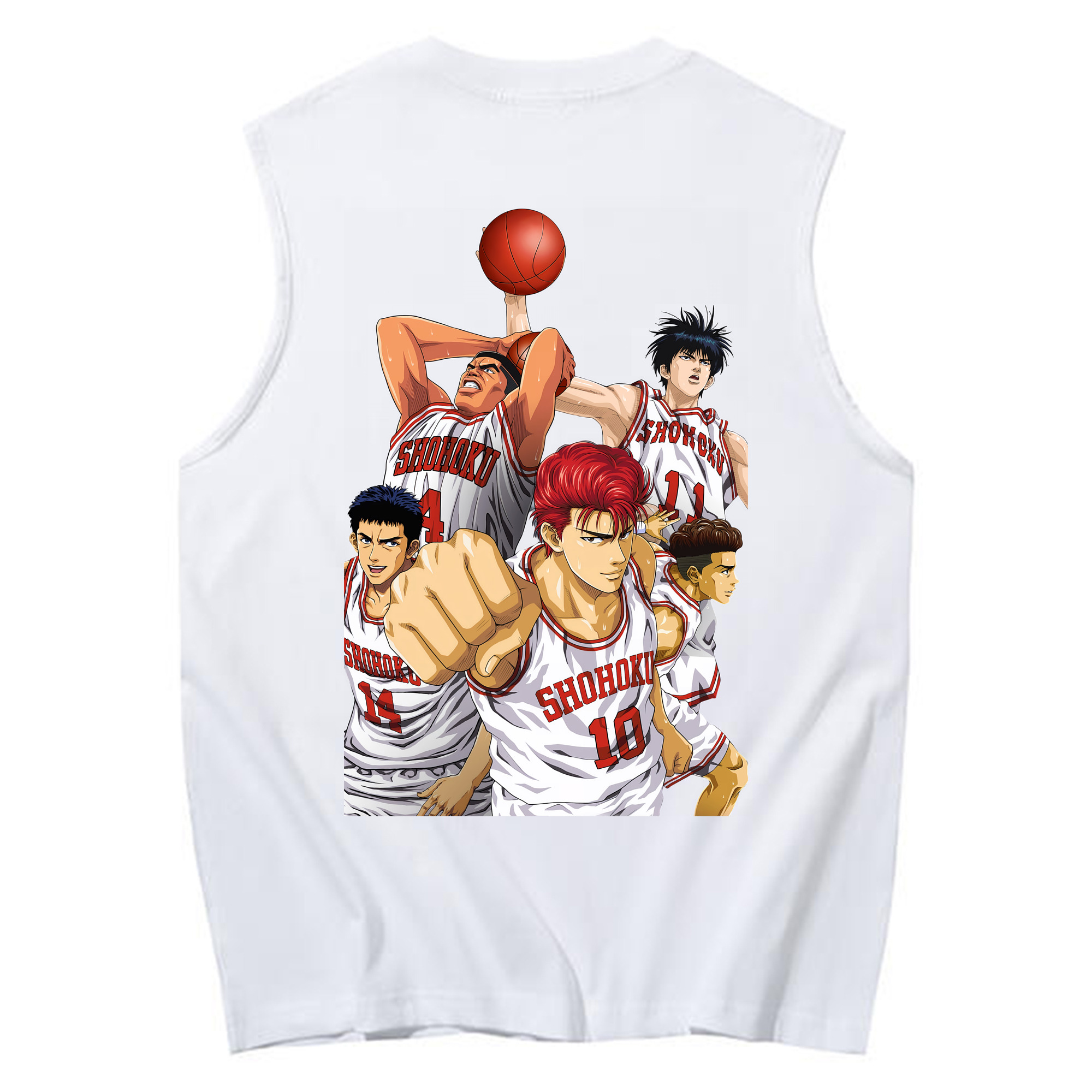 （画像用） SLAM DUNK／スラムダンク コットン100％タンクトップ（背面プリント）