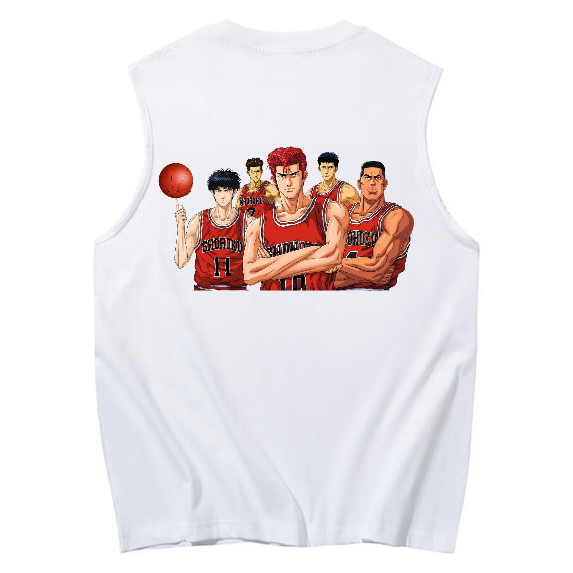 （画像用） SLAM DUNK／スラムダンク コットン100％タンクトップ（背面プリント）