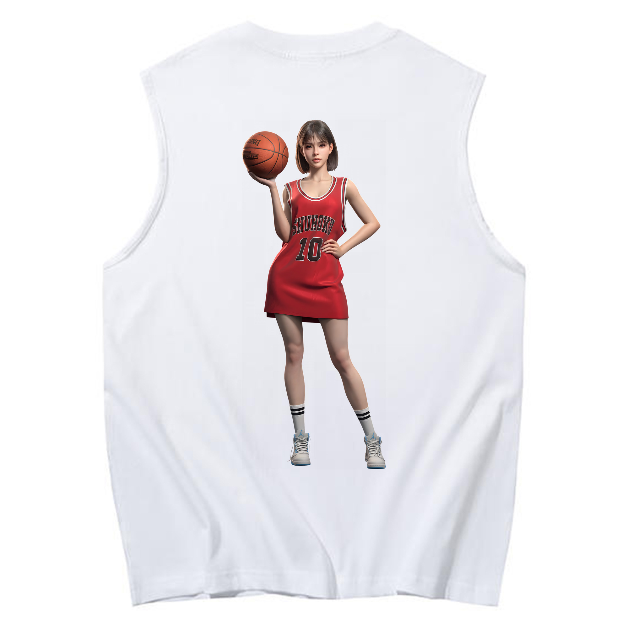 （画像用） SLAM DUNK／スラムダンク コットン100％タンクトップ（背面プリント）