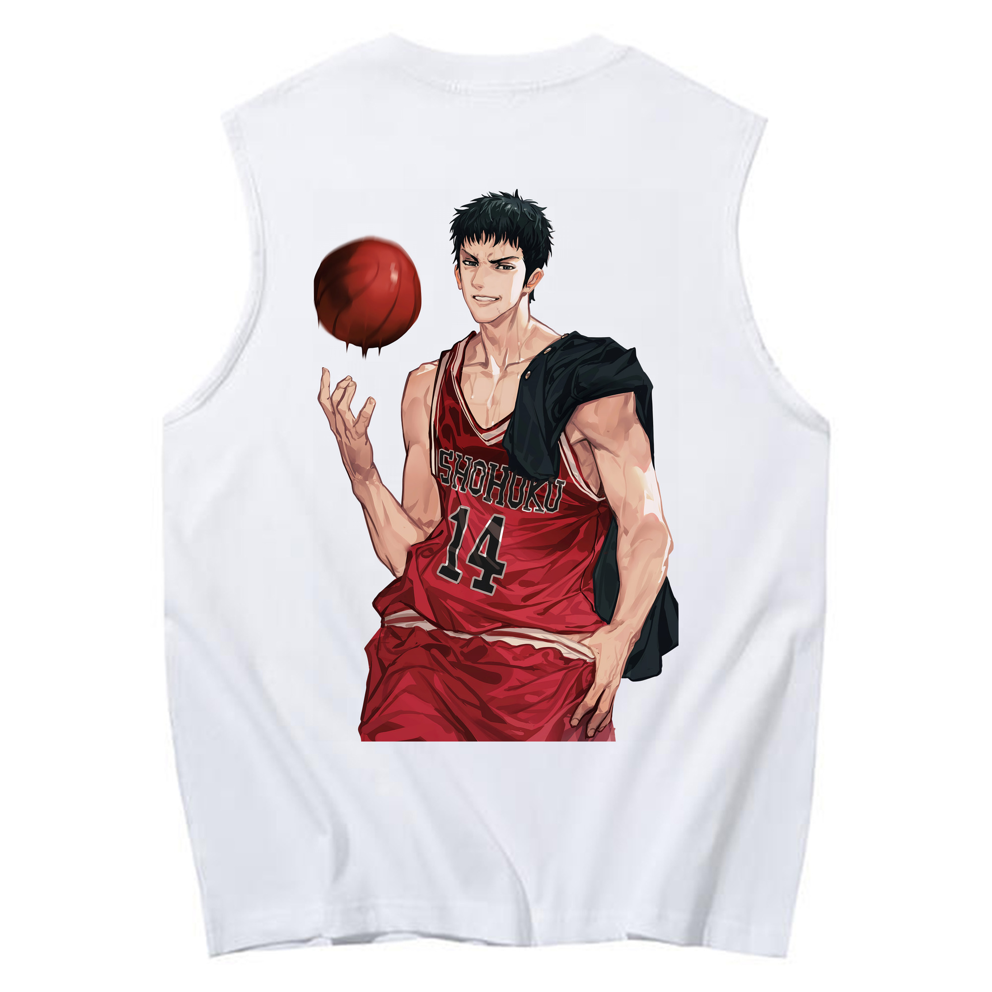 （画像用） SLAM DUNK／スラムダンク コットン100％タンクトップ（背面プリント）