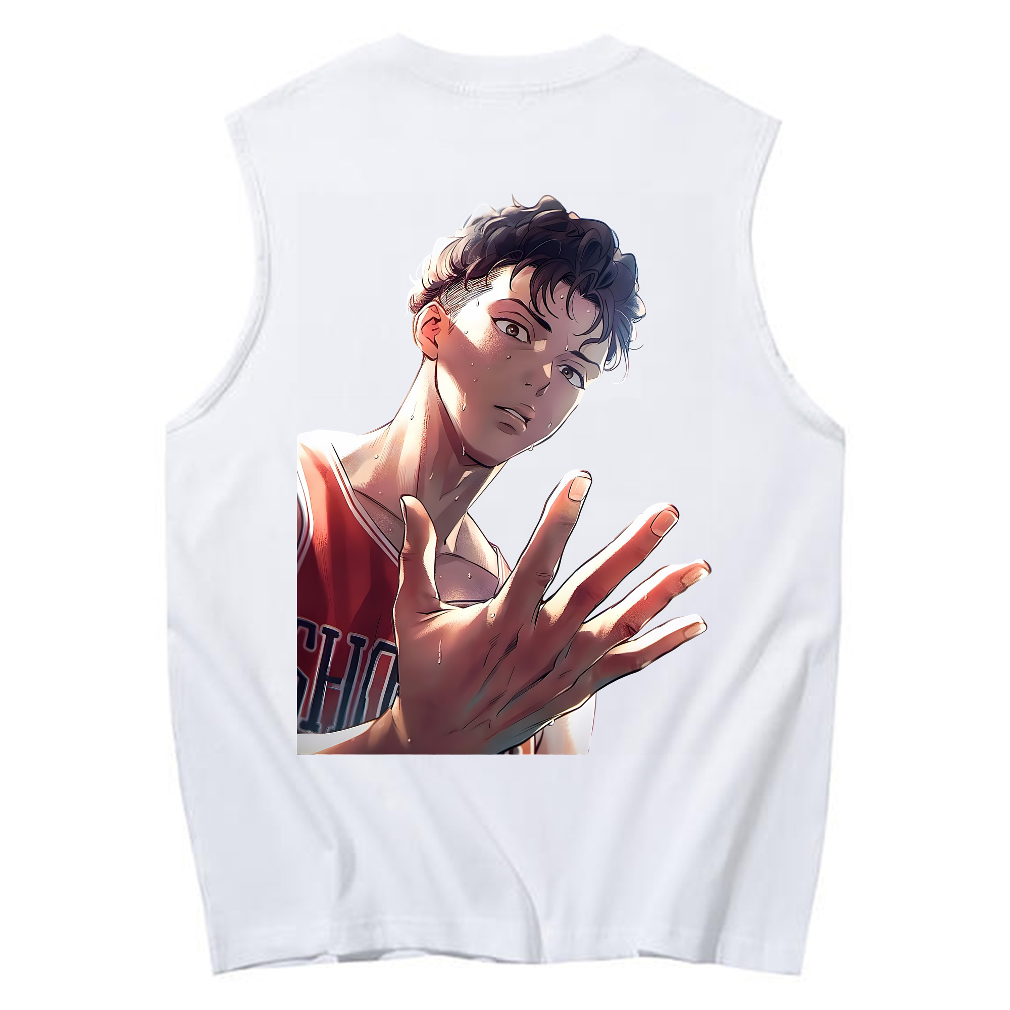 （画像用） SLAM DUNK／スラムダンク コットン100％タンクトップ（背面プリント）
